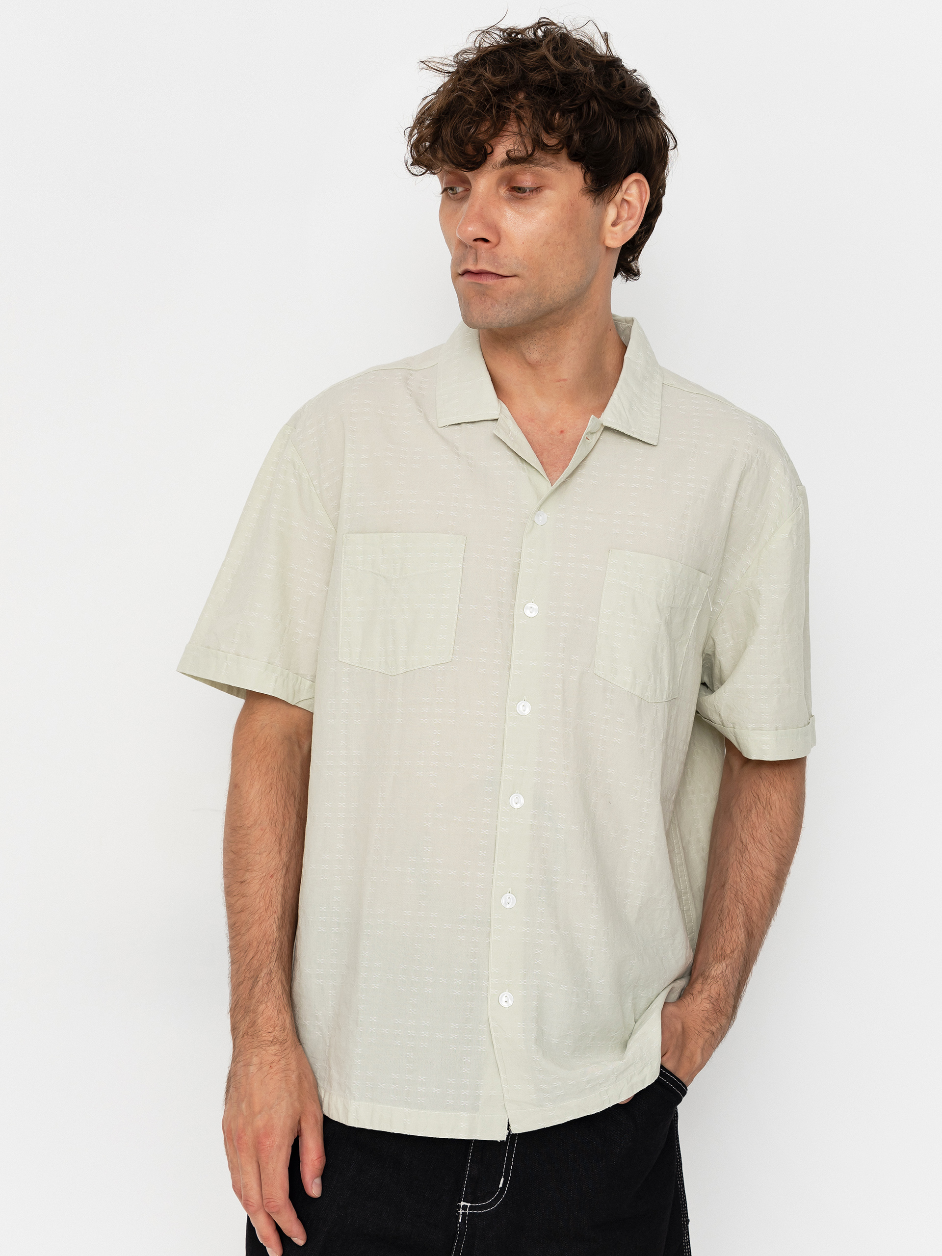Сорочка Brixton The Vintage (sea foam jacquard check)
