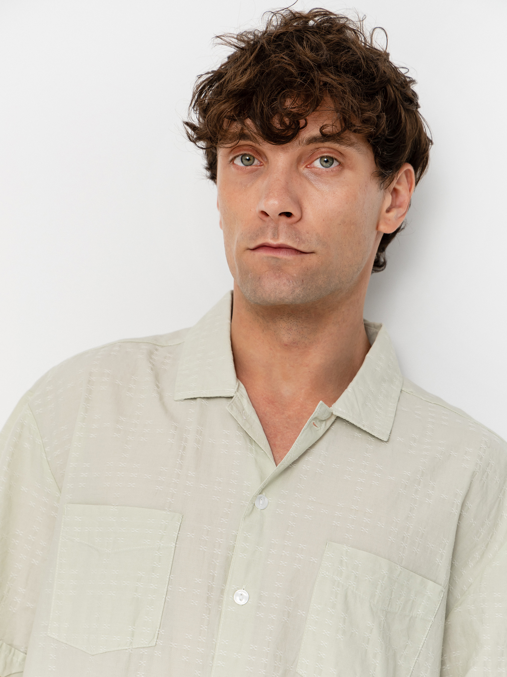 Сорочка Brixton The Vintage (sea foam jacquard check)