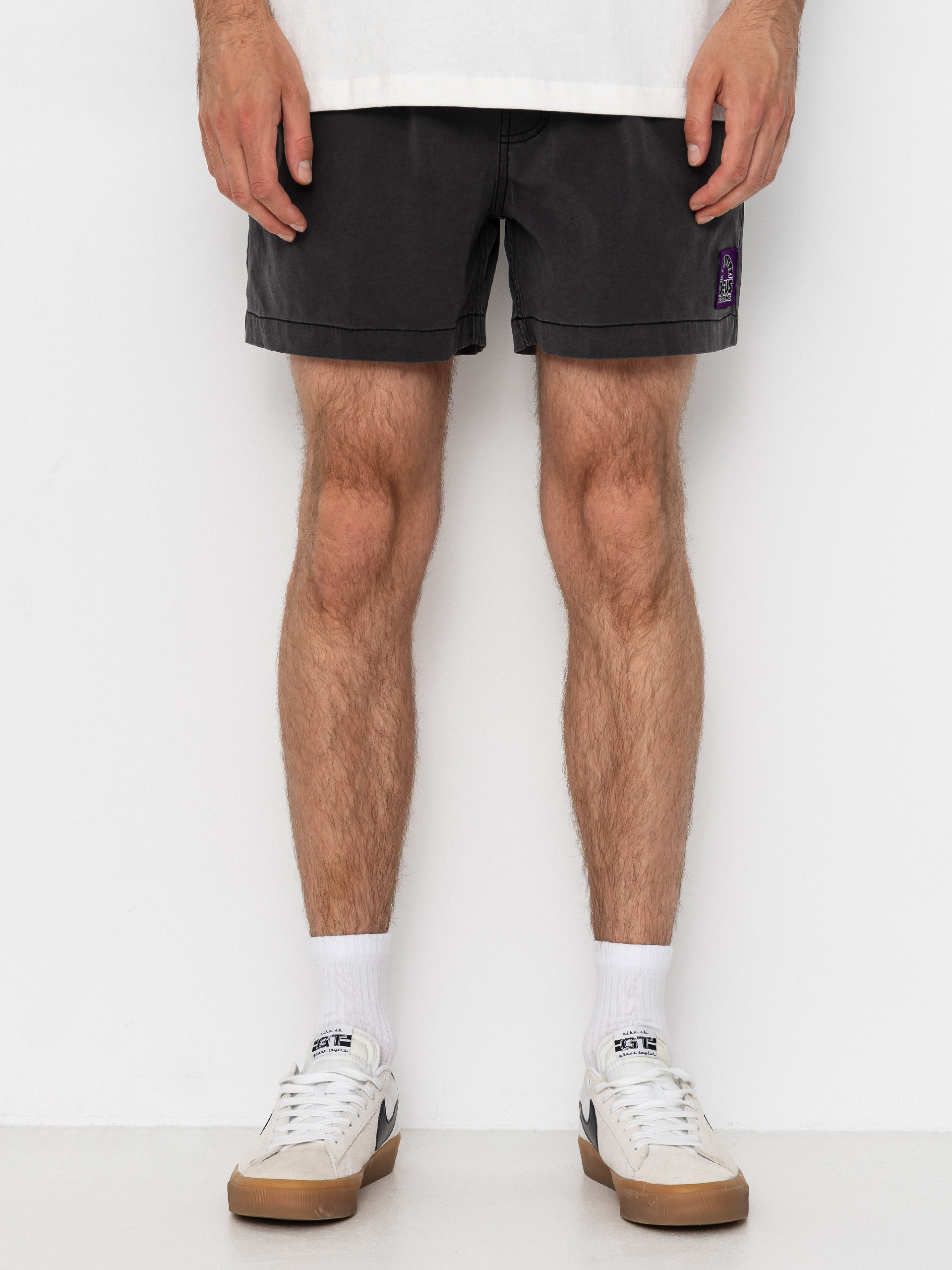 Пляжні шорти Deus Ex Machina Sandbar Garment Dyed Mesh (anthracite)