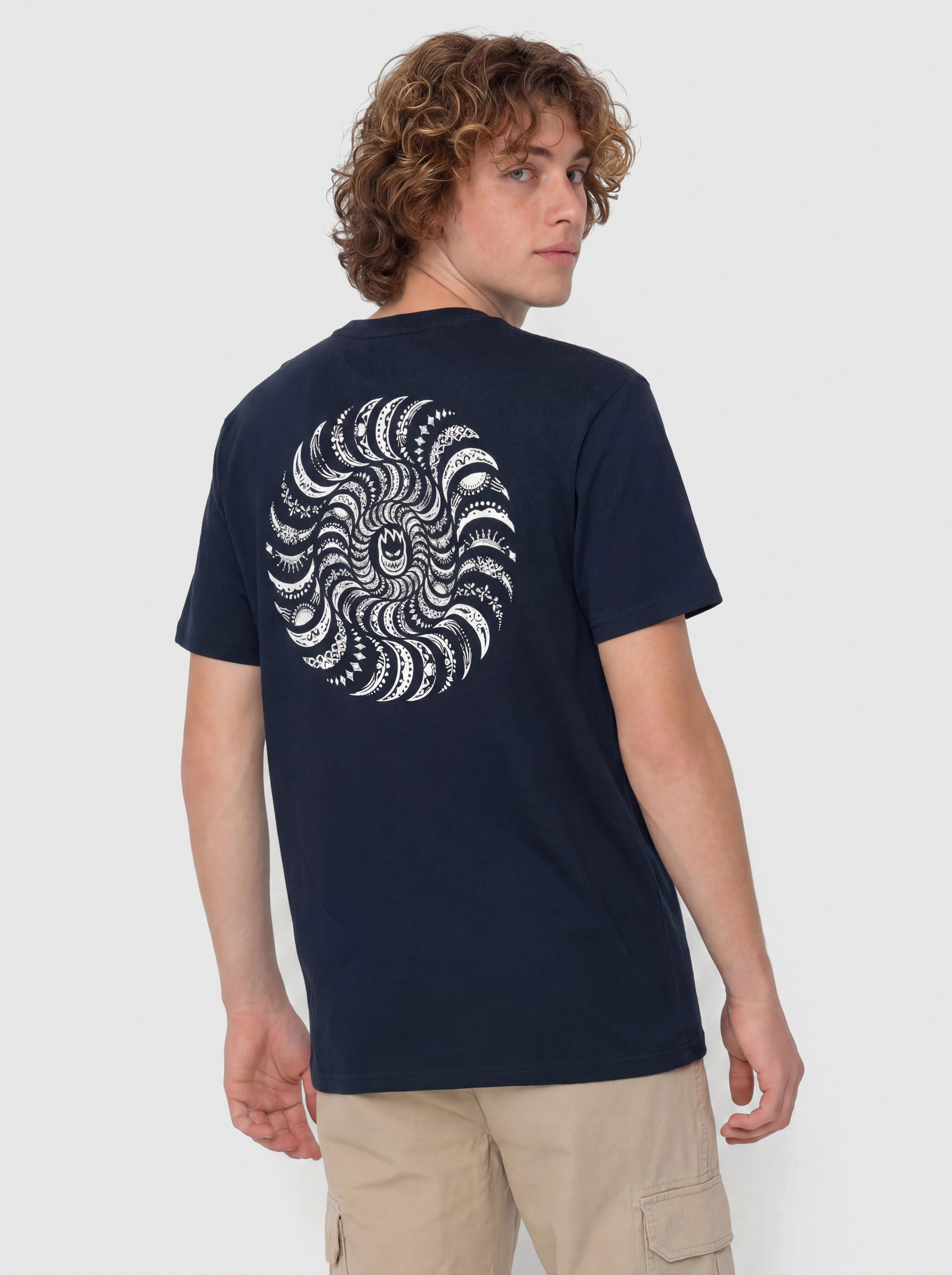 Футболка Spitfire Classic Swirl Paisley (true navy w/white prints)
