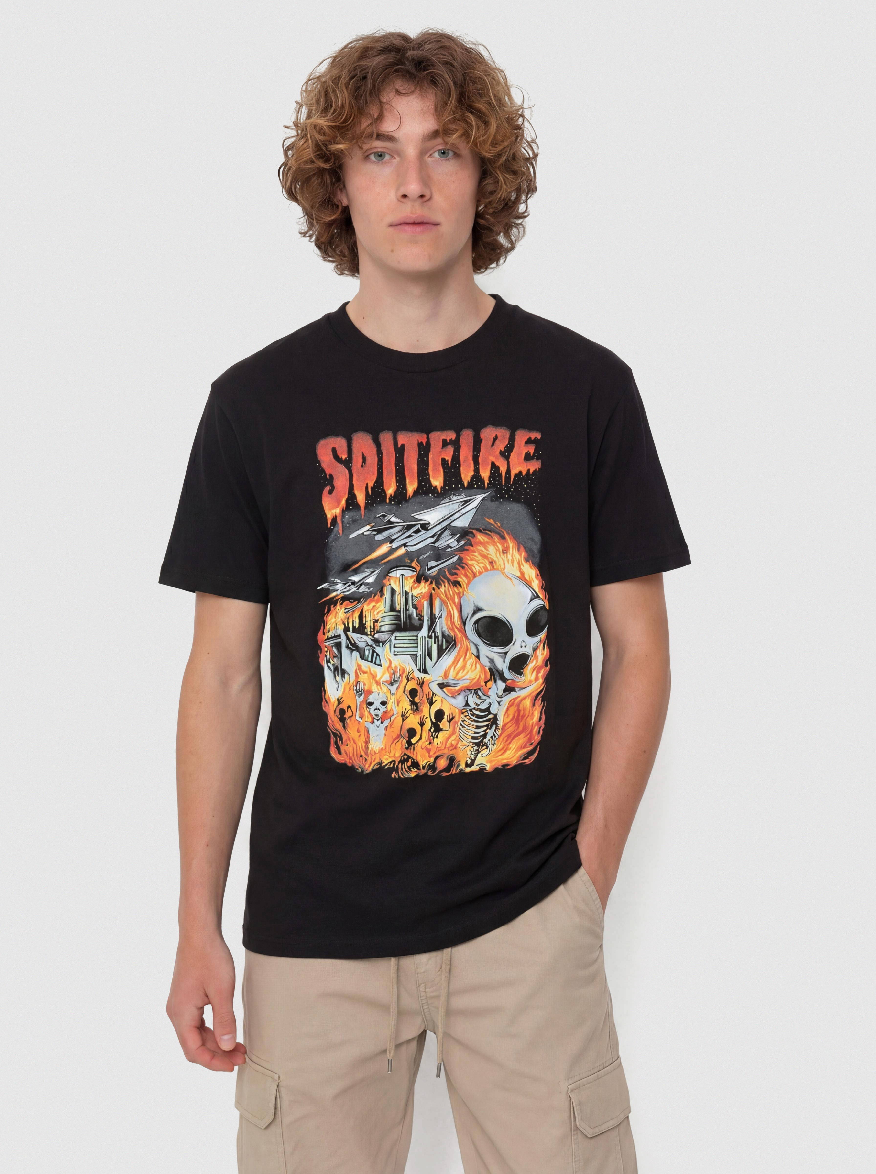 Футболка Spitfire Invasion (black)