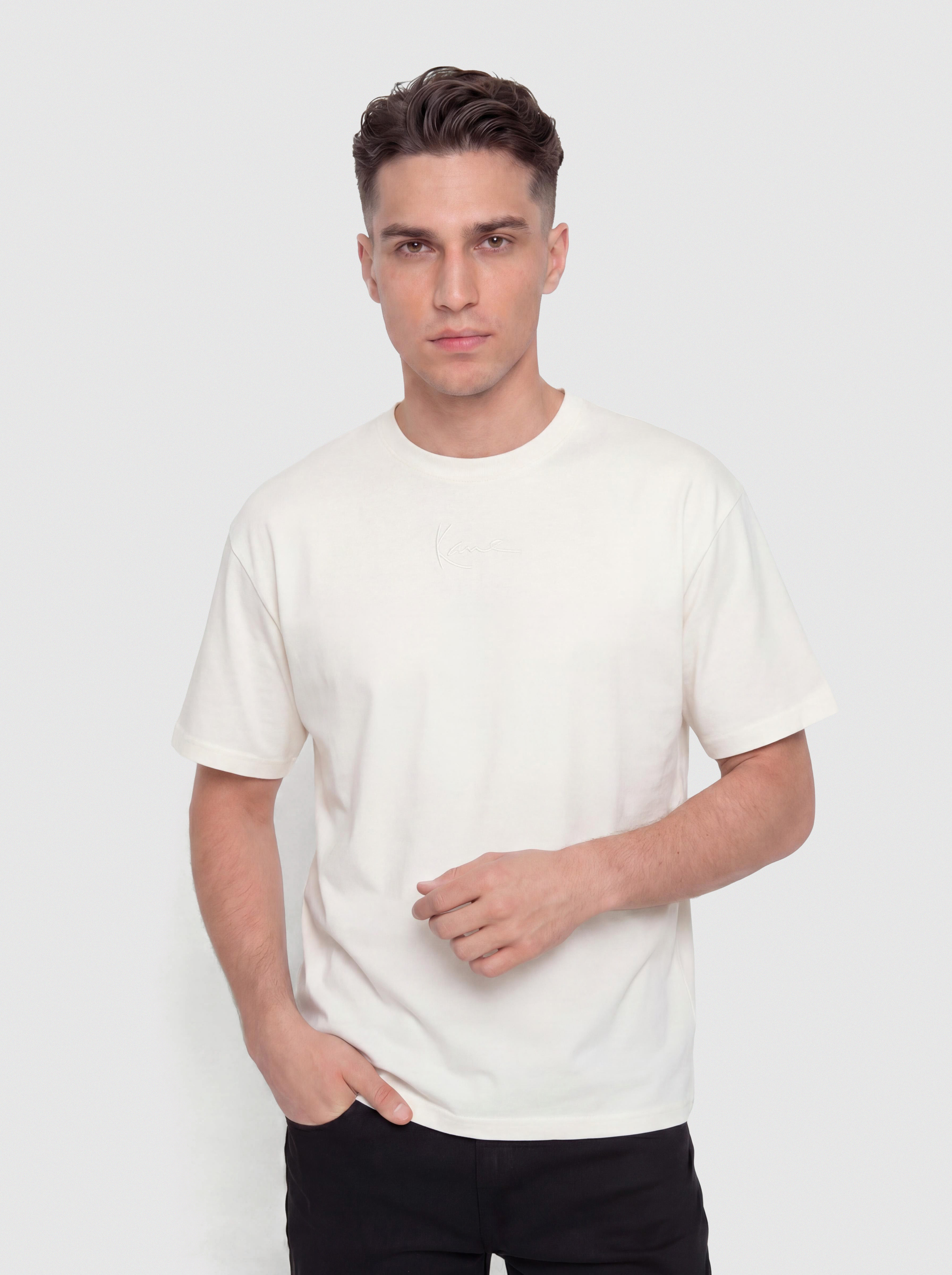 Футболка Karl Kani Small Signature Essential (off white)