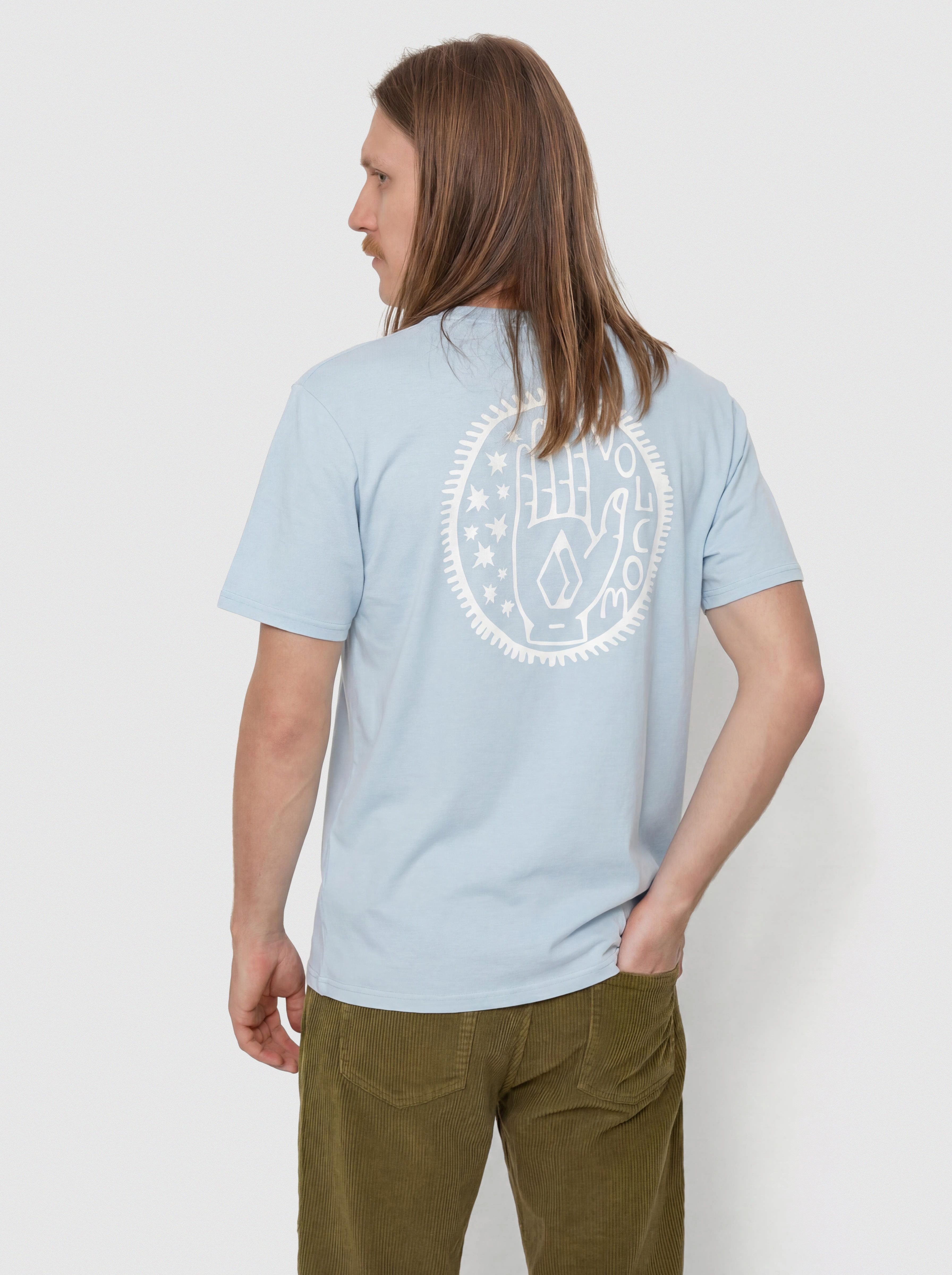 Футболка Volcom Handstone Pw (carolina blue)
