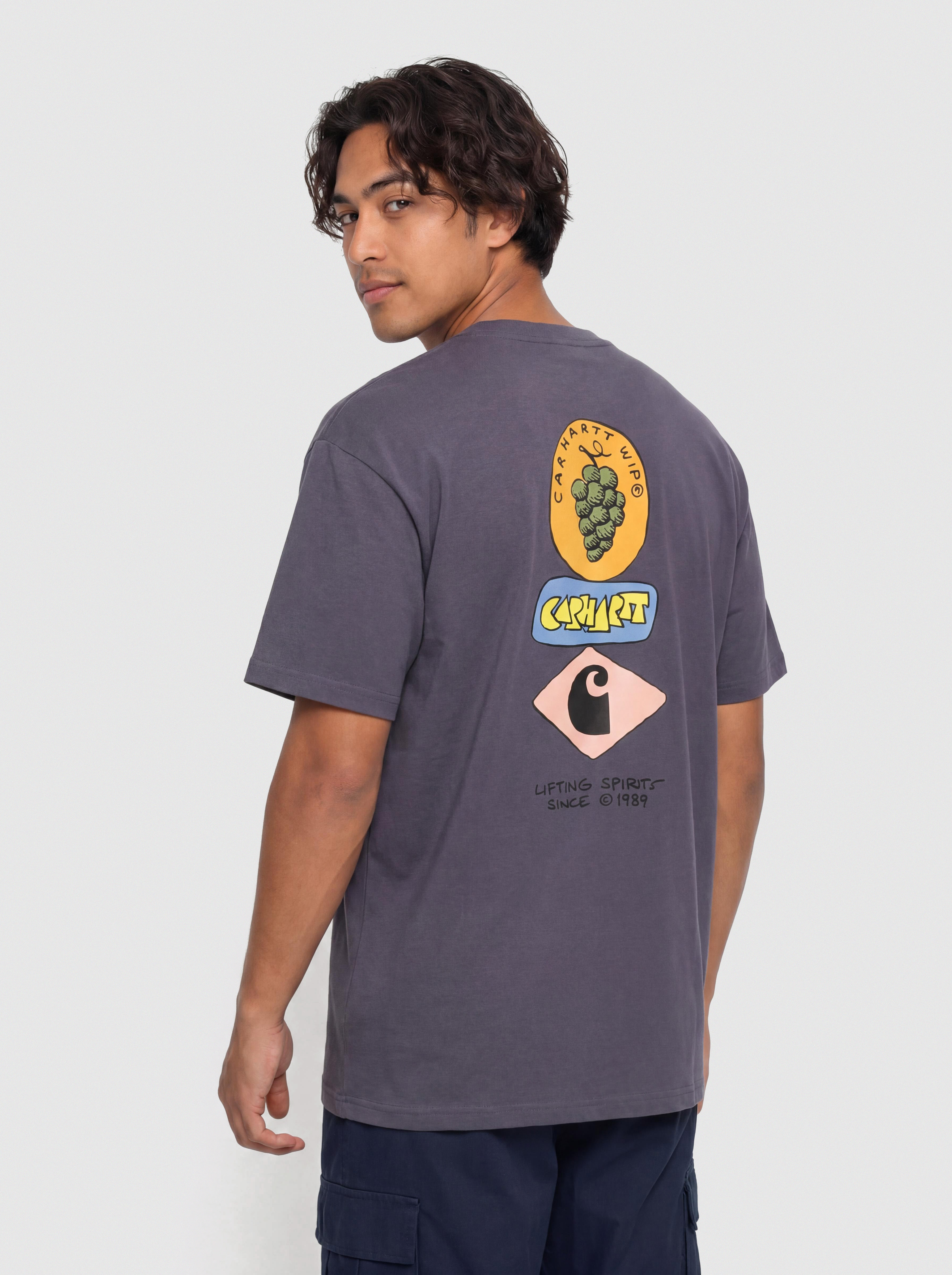 Футболка Carhartt WIP Stacked Grapes (shady purple)