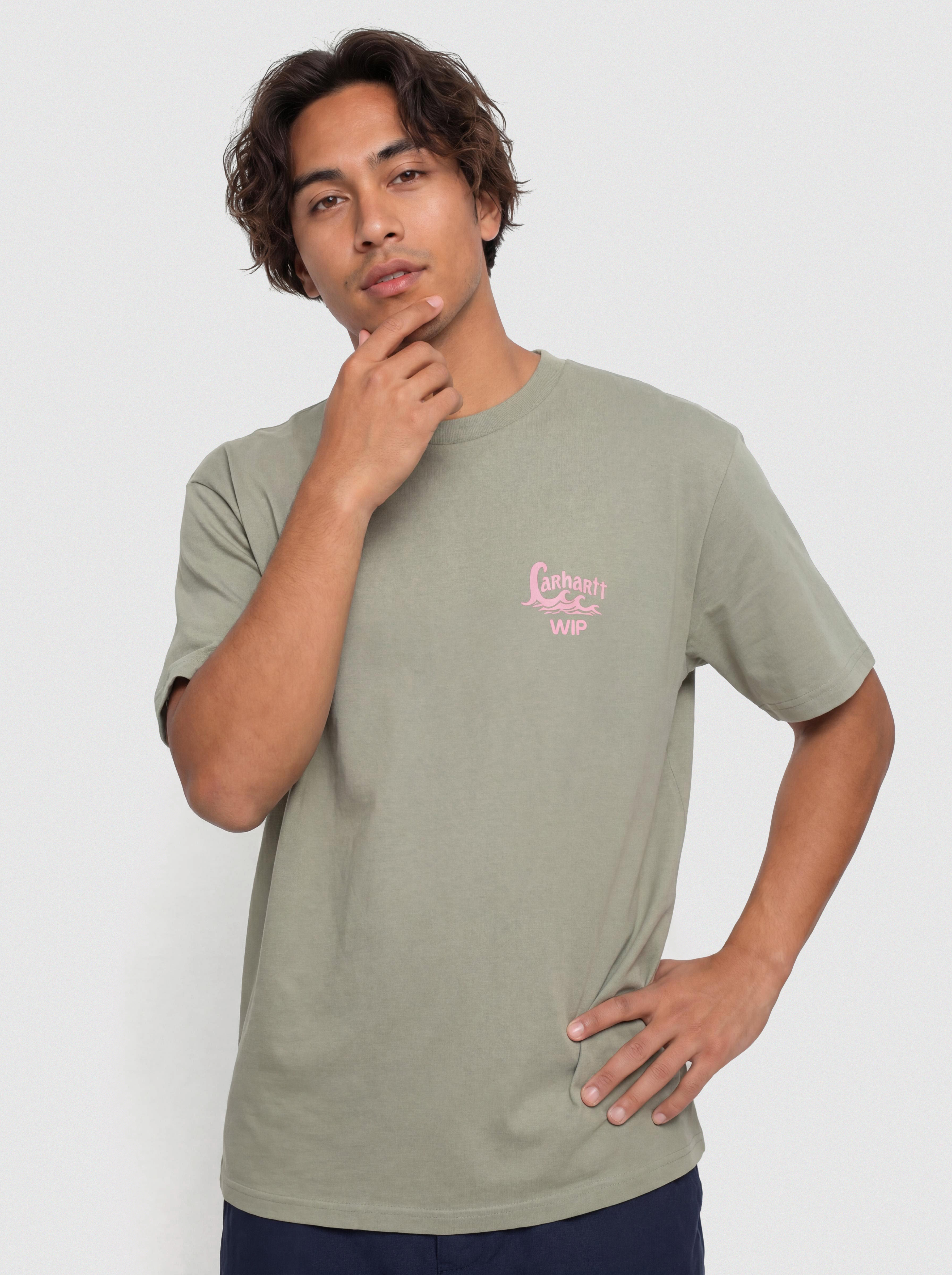 Футболка Carhartt WIP Waves (shady green)