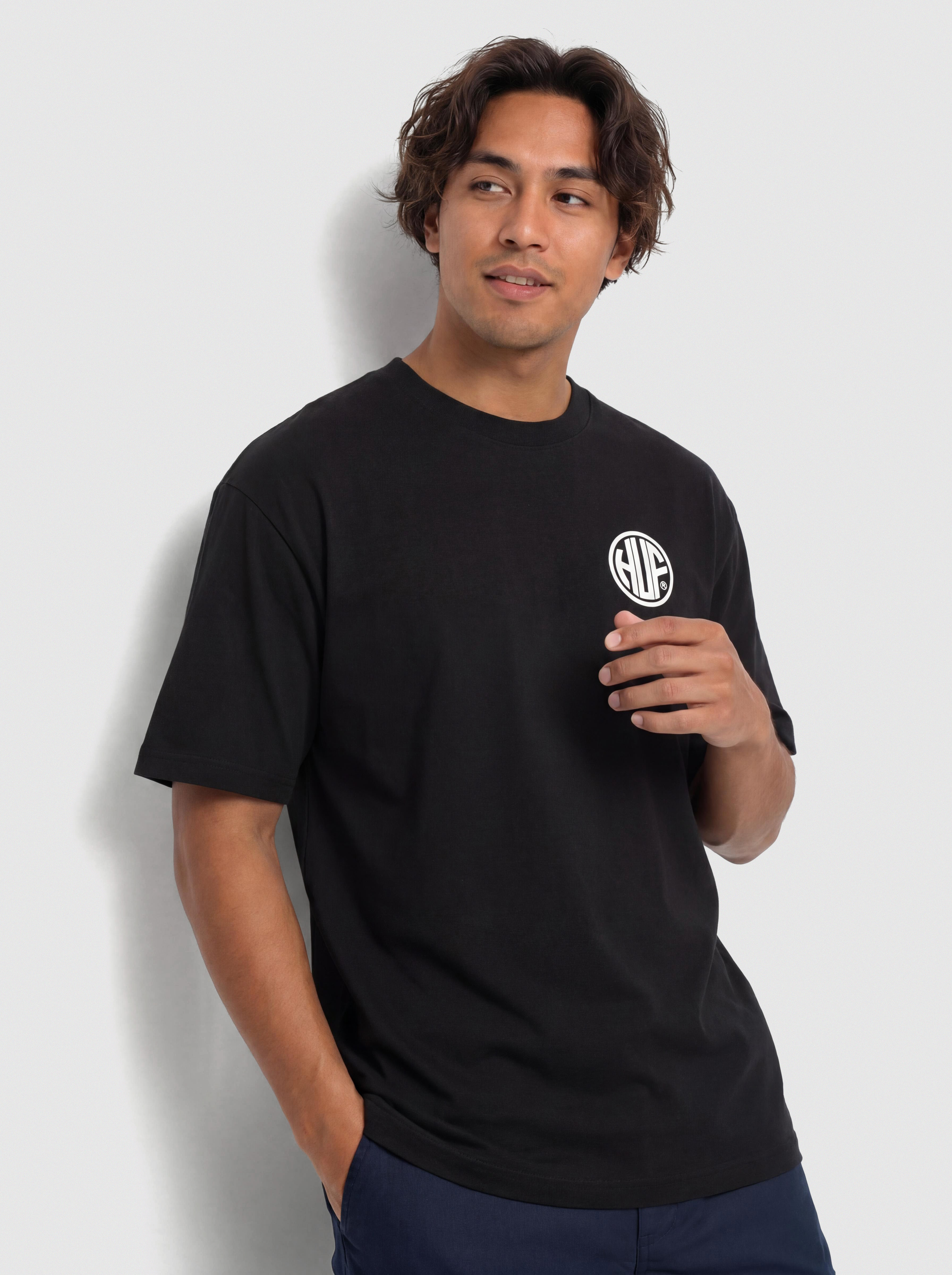 Футболка HUF Regional (black/white)