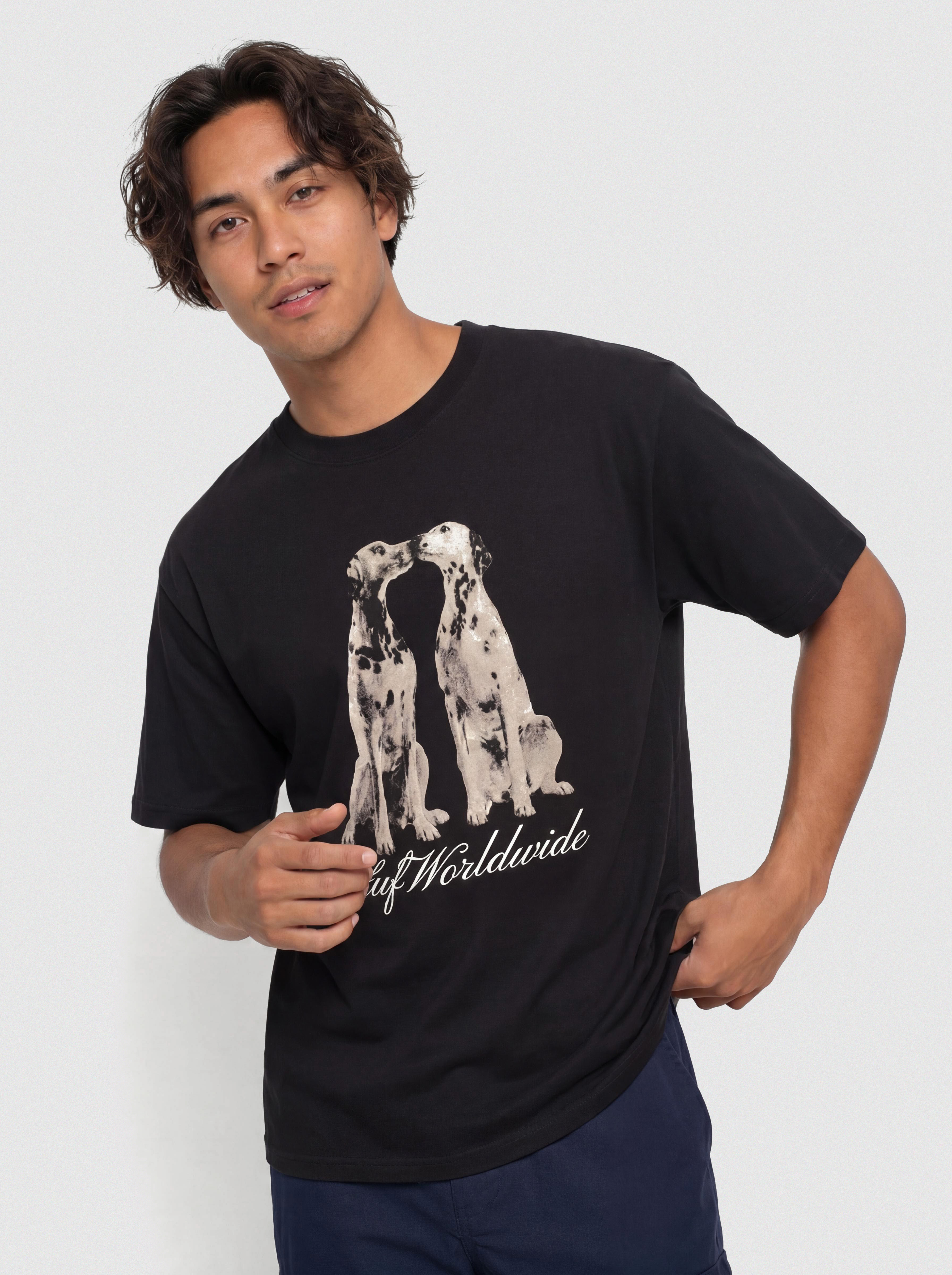 Футболка HUF Dogged (black)
