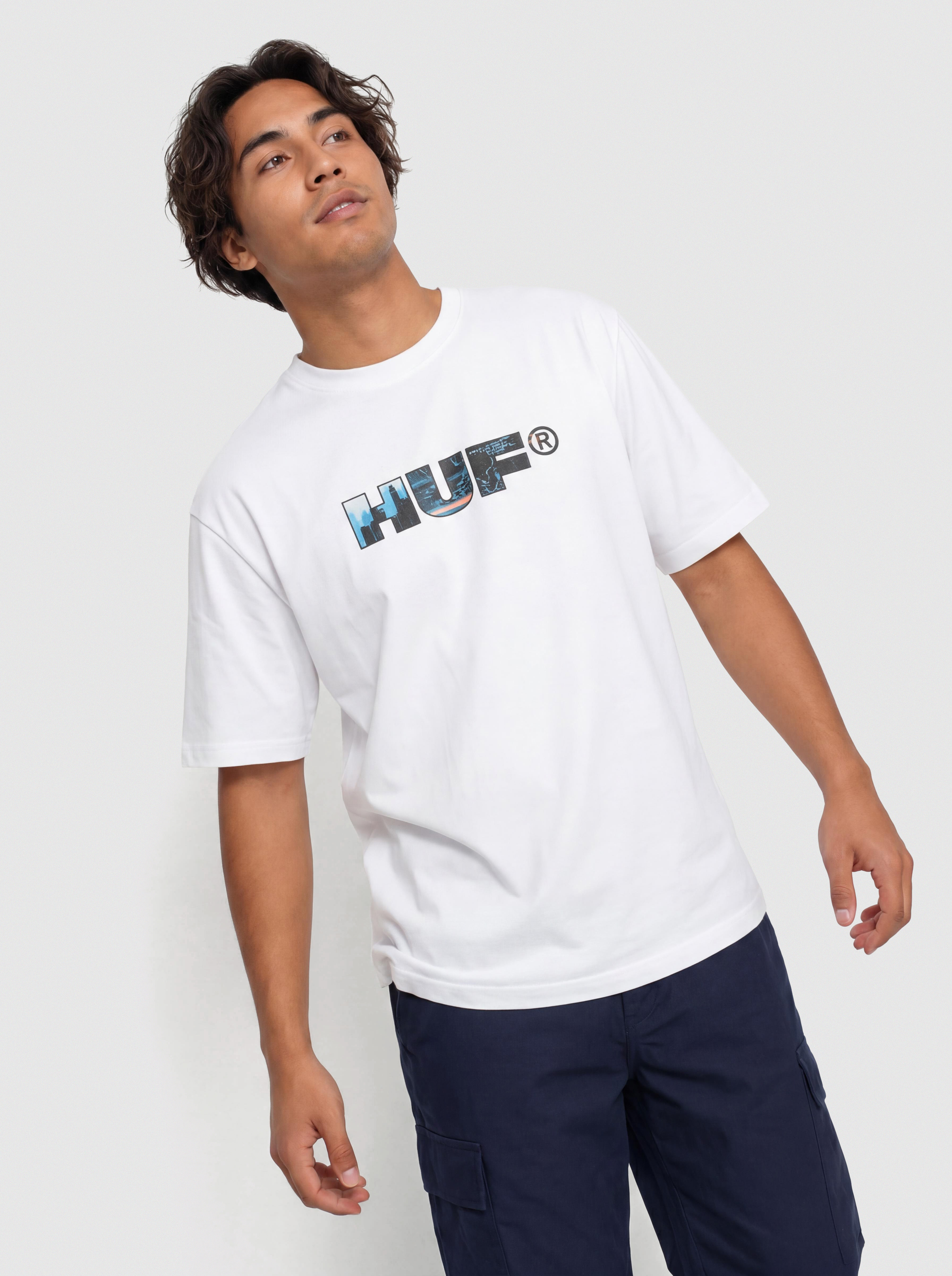 Футболка HUF Flight Path (white)