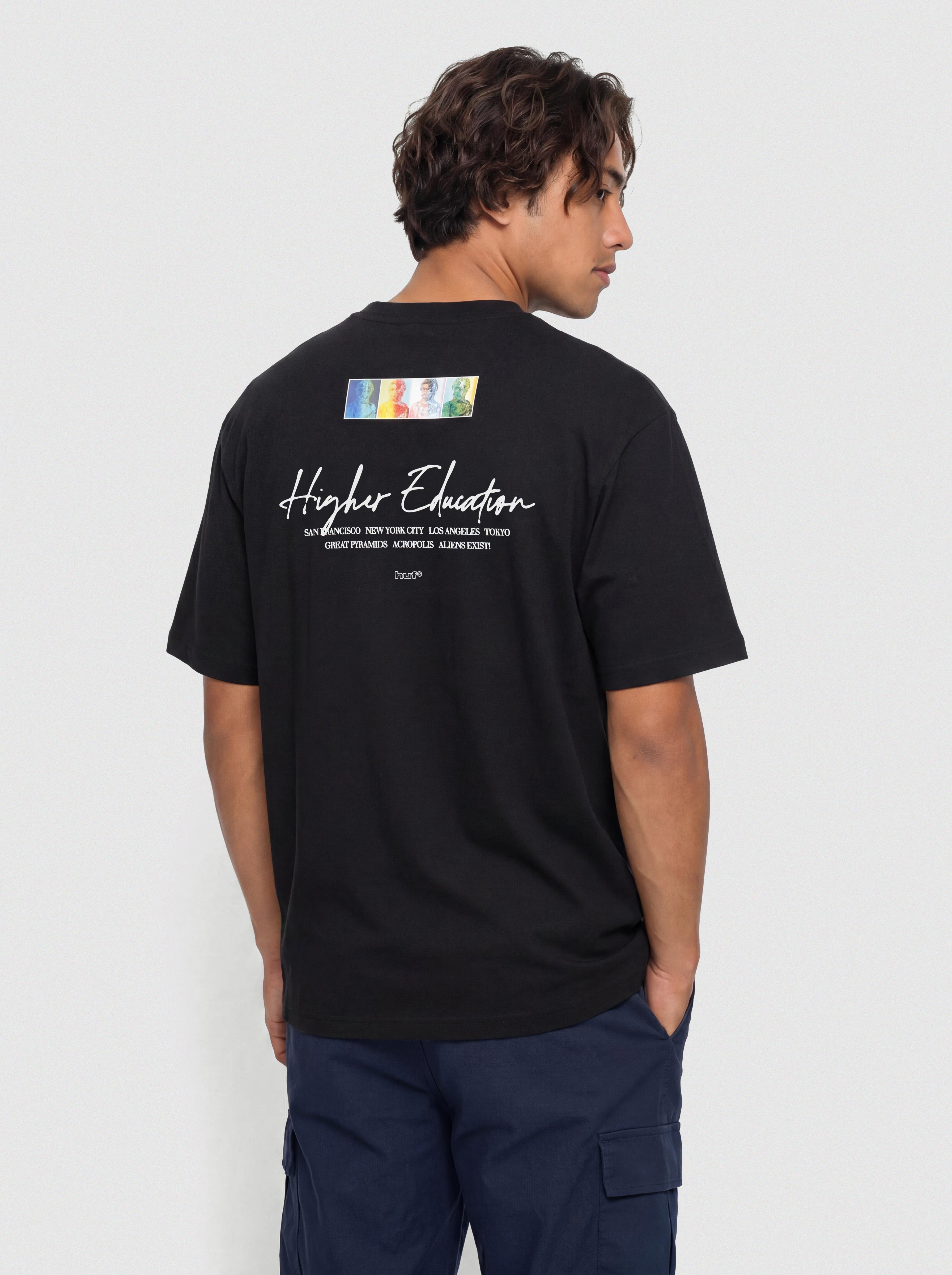 Футболка HUF Higher Education (black)