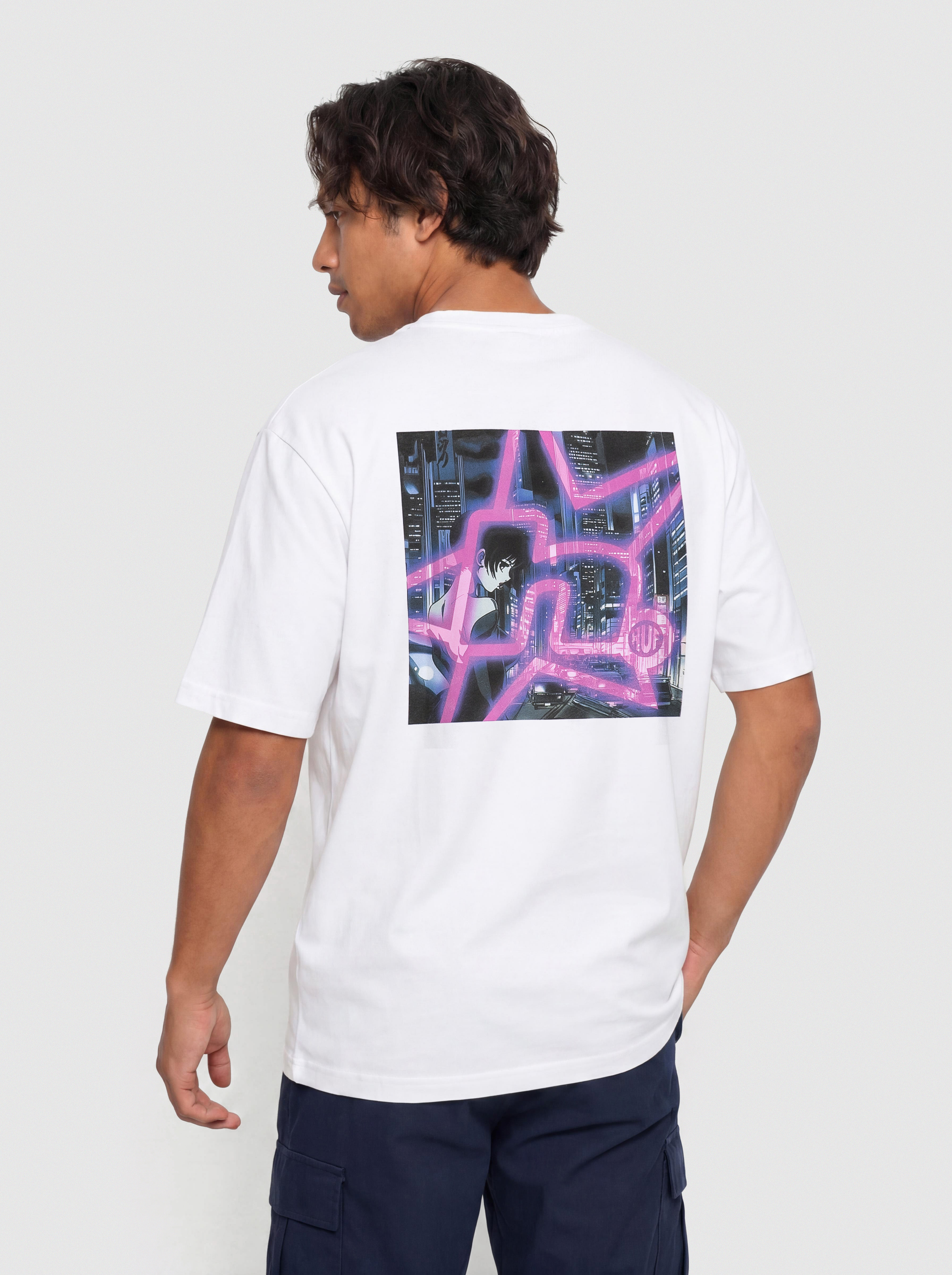 Футболка HUF Cyberpunk (white)