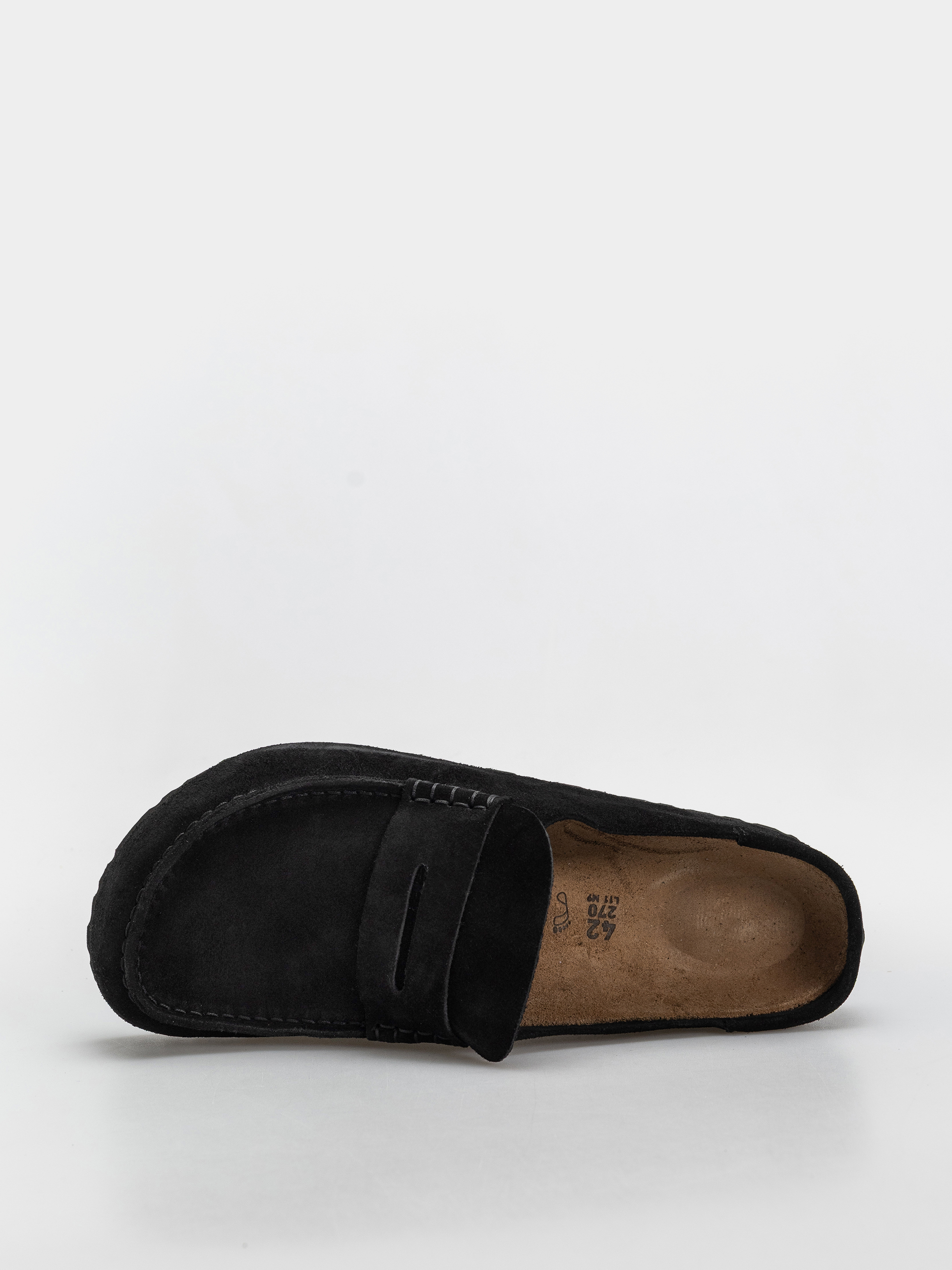 Шльопанці Birkenstock Naples Wrapped Suede Leather Regular (black)