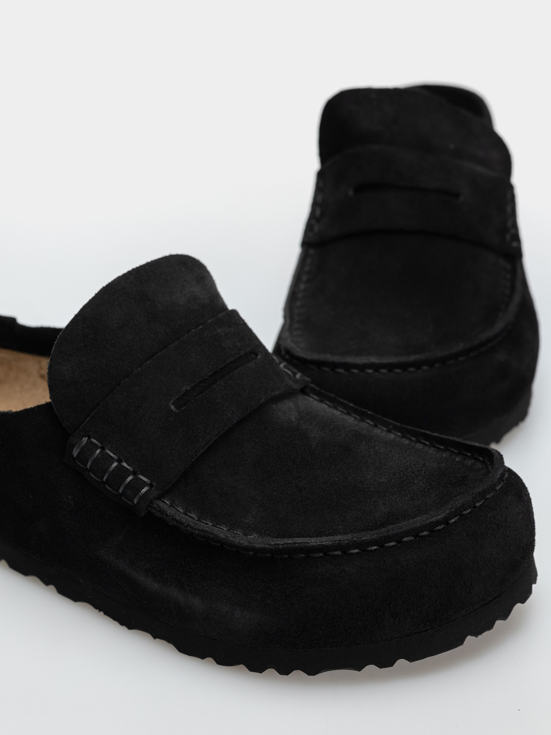 Шльопанці Birkenstock Naples Wrapped Suede Leather Regular (black)