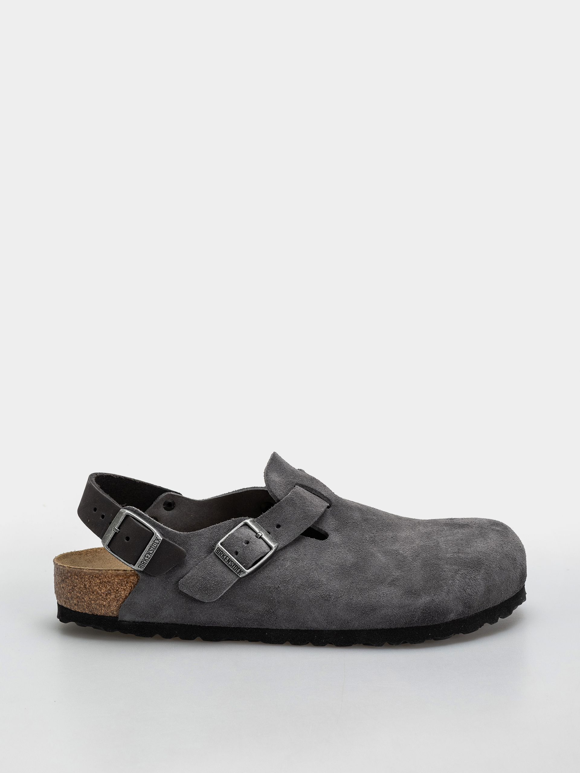 Шльопанці Birkenstock Tokio Suede Leather Regular (charcoal)
