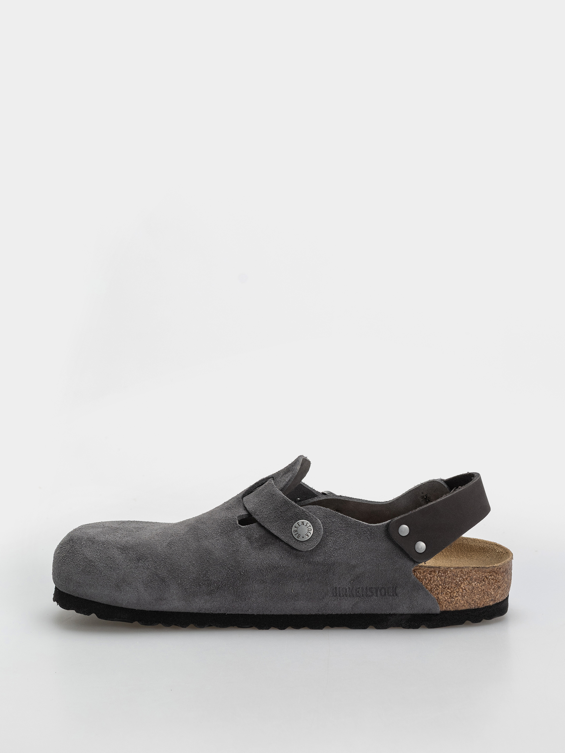 Шльопанці Birkenstock Tokio Suede Leather Regular (charcoal)
