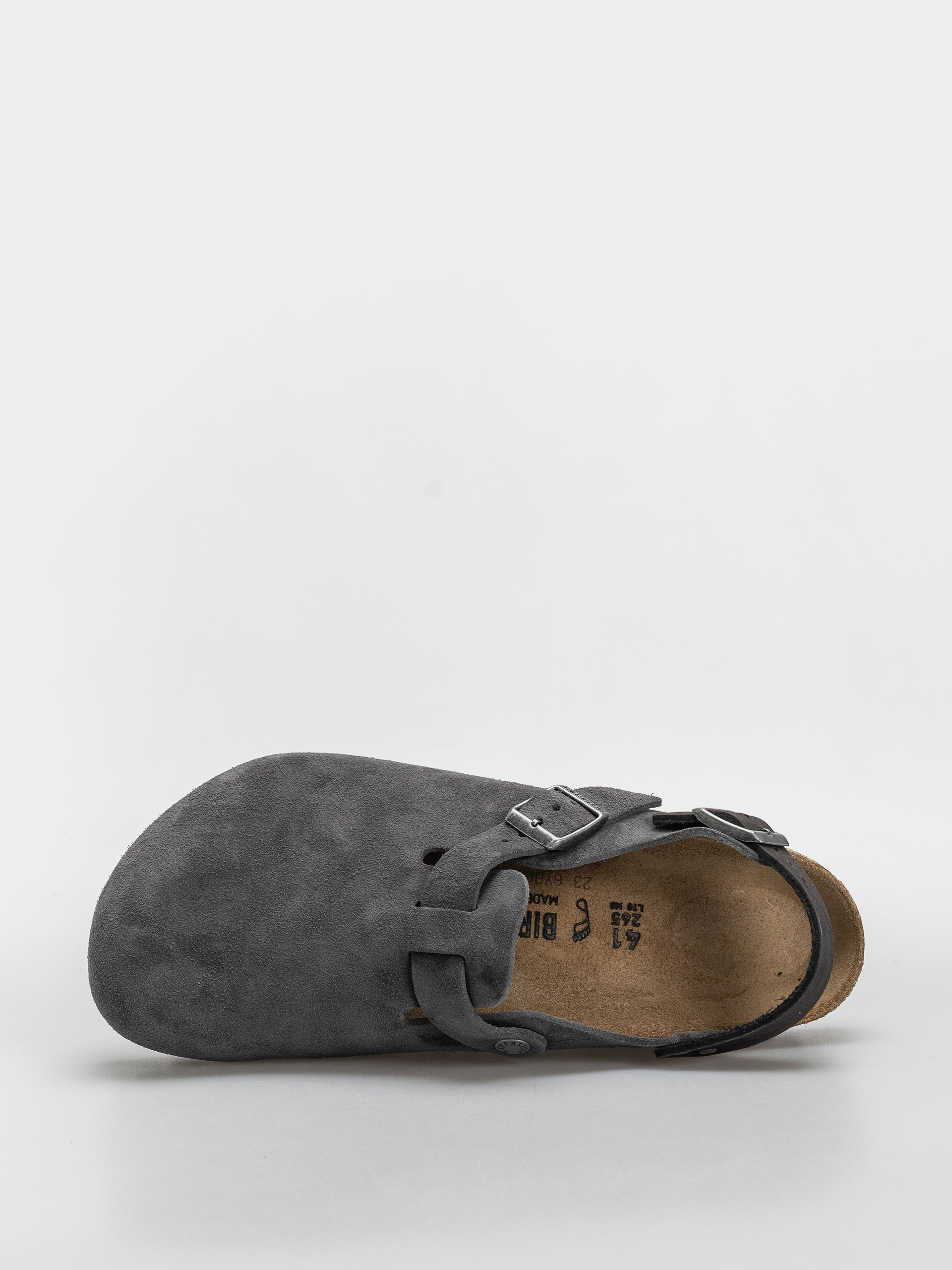 Шльопанці Birkenstock Tokio Suede Leather Regular (charcoal)