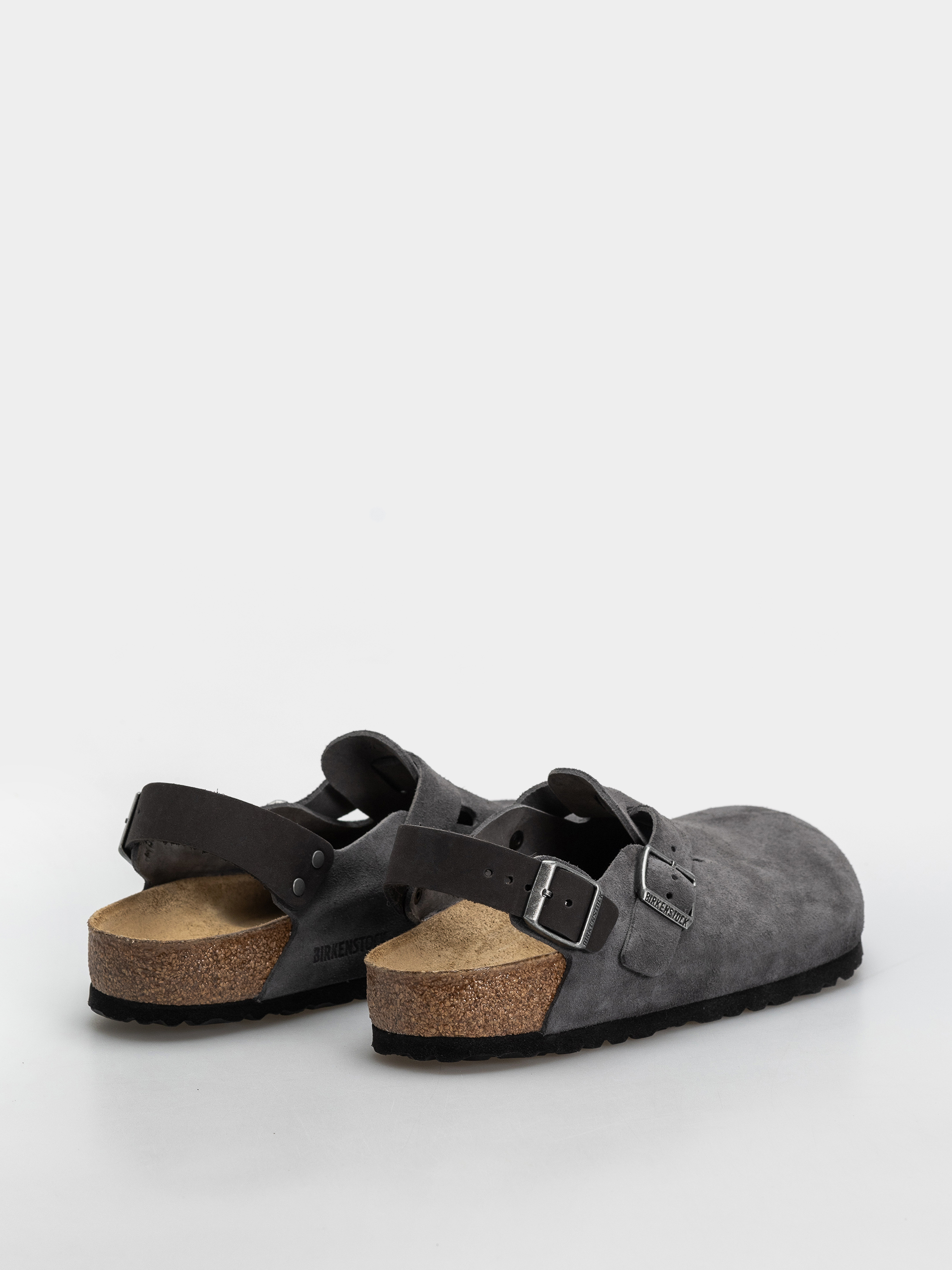 Шльопанці Birkenstock Tokio Suede Leather Regular (charcoal)