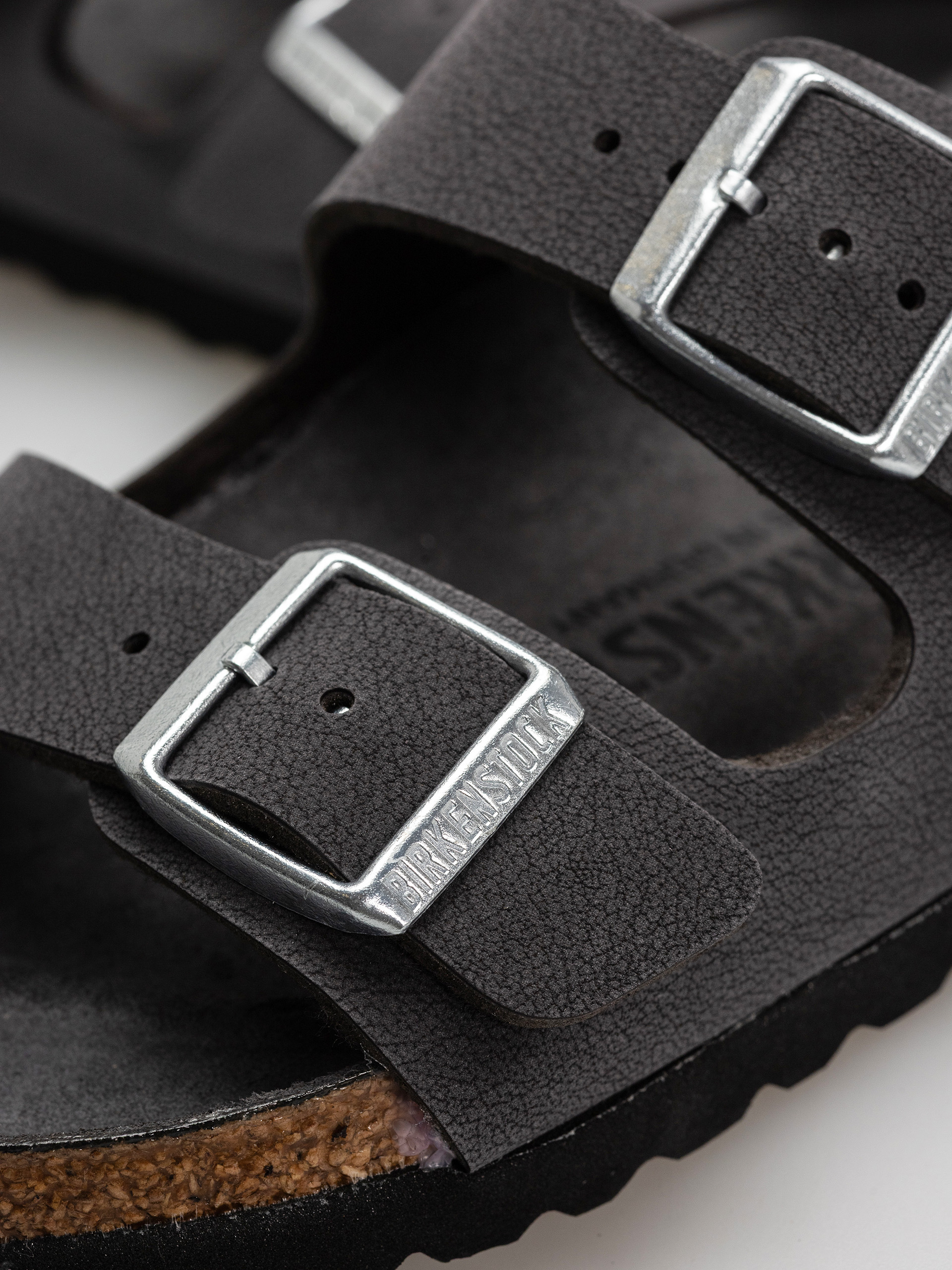 Шльопанці Birkenstock Arizona Birkibuc Narrow Wmn (velvet gray)