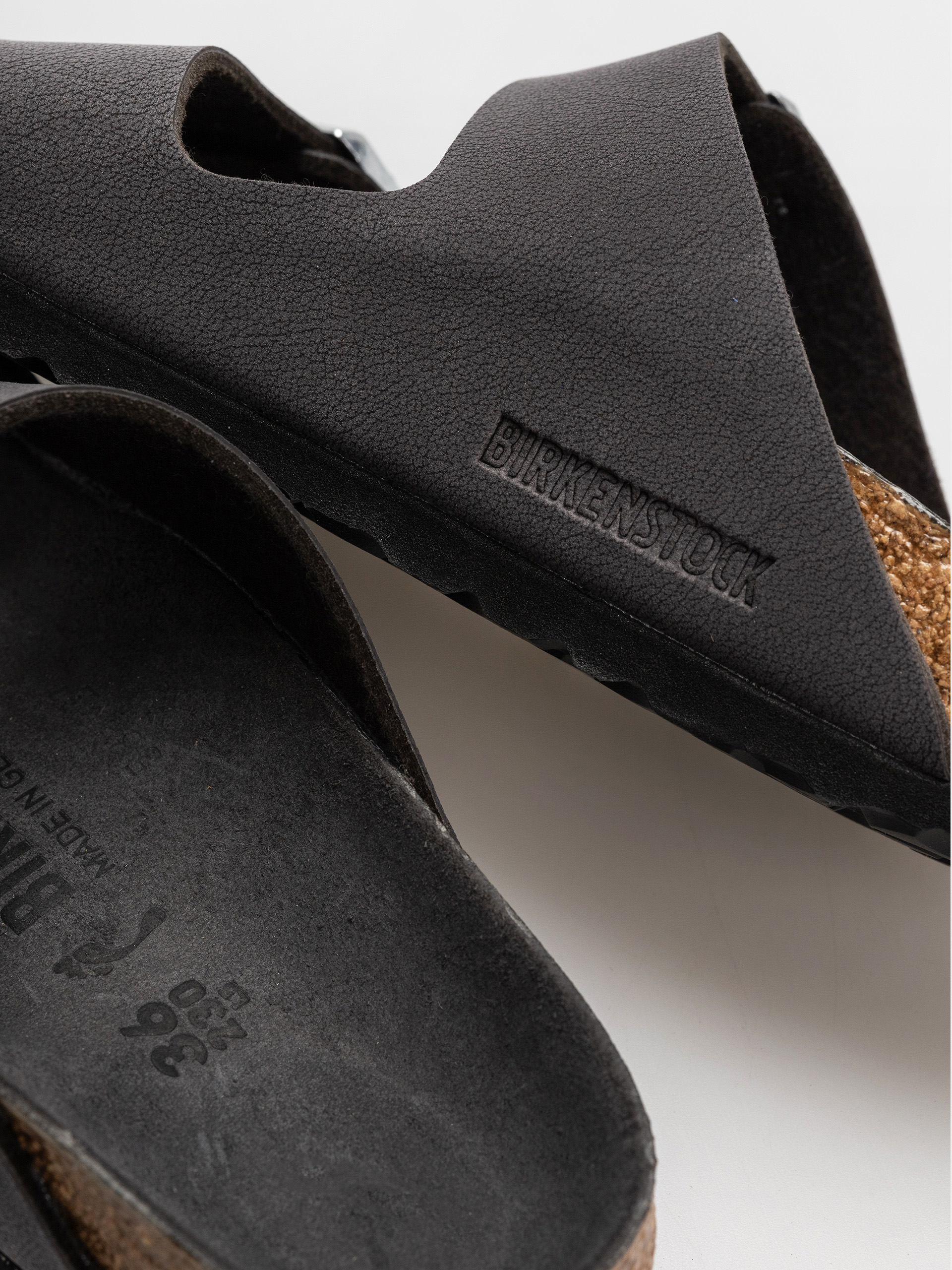 Шльопанці Birkenstock Arizona Birkibuc Narrow Wmn (velvet gray)