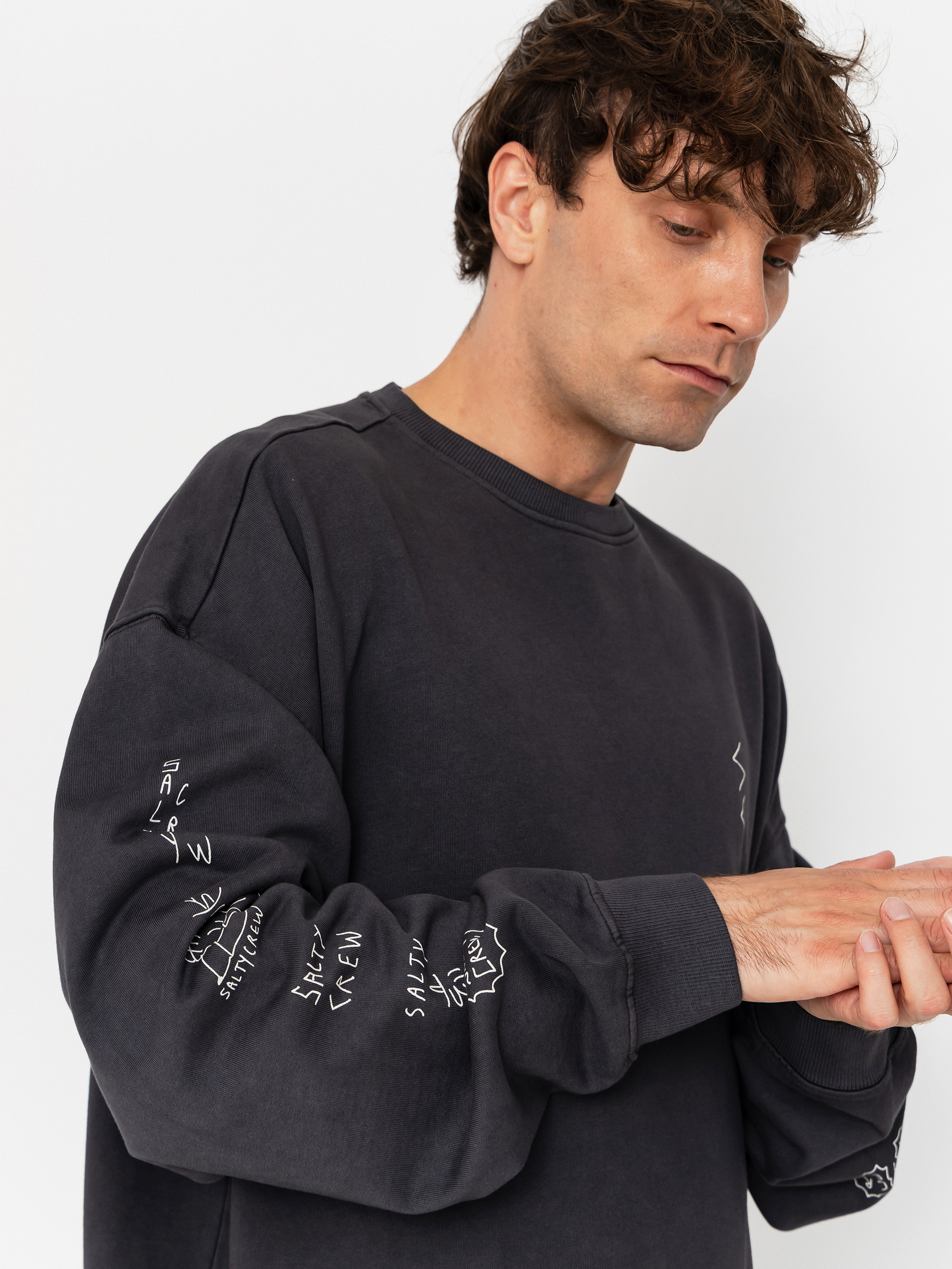 Світшот Salty Crew Reel Lb Crewneck (pirate black)