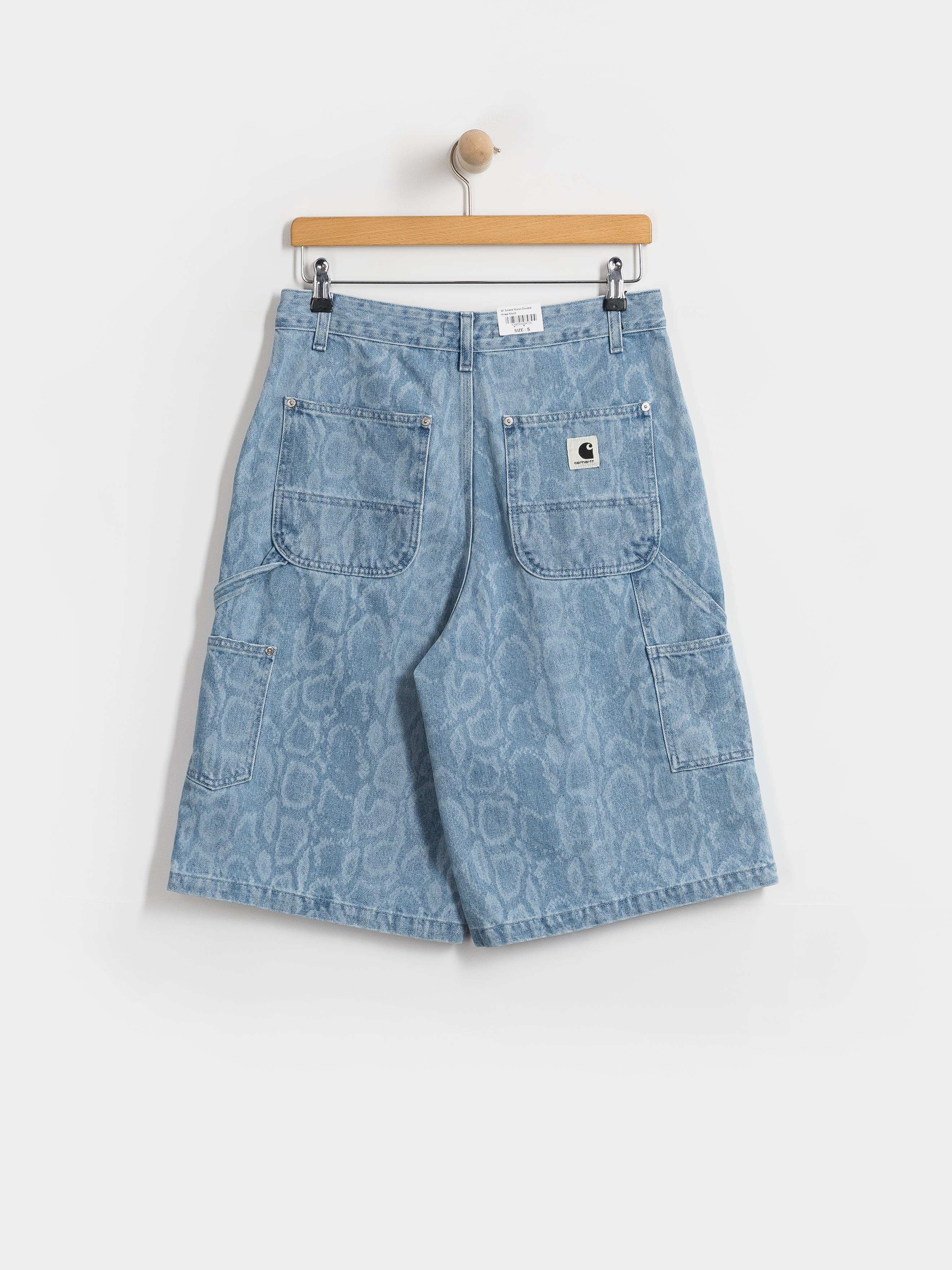 Шорти Carhartt WIP Snake Nixon Double Knee Wmn (snake camo blue)
