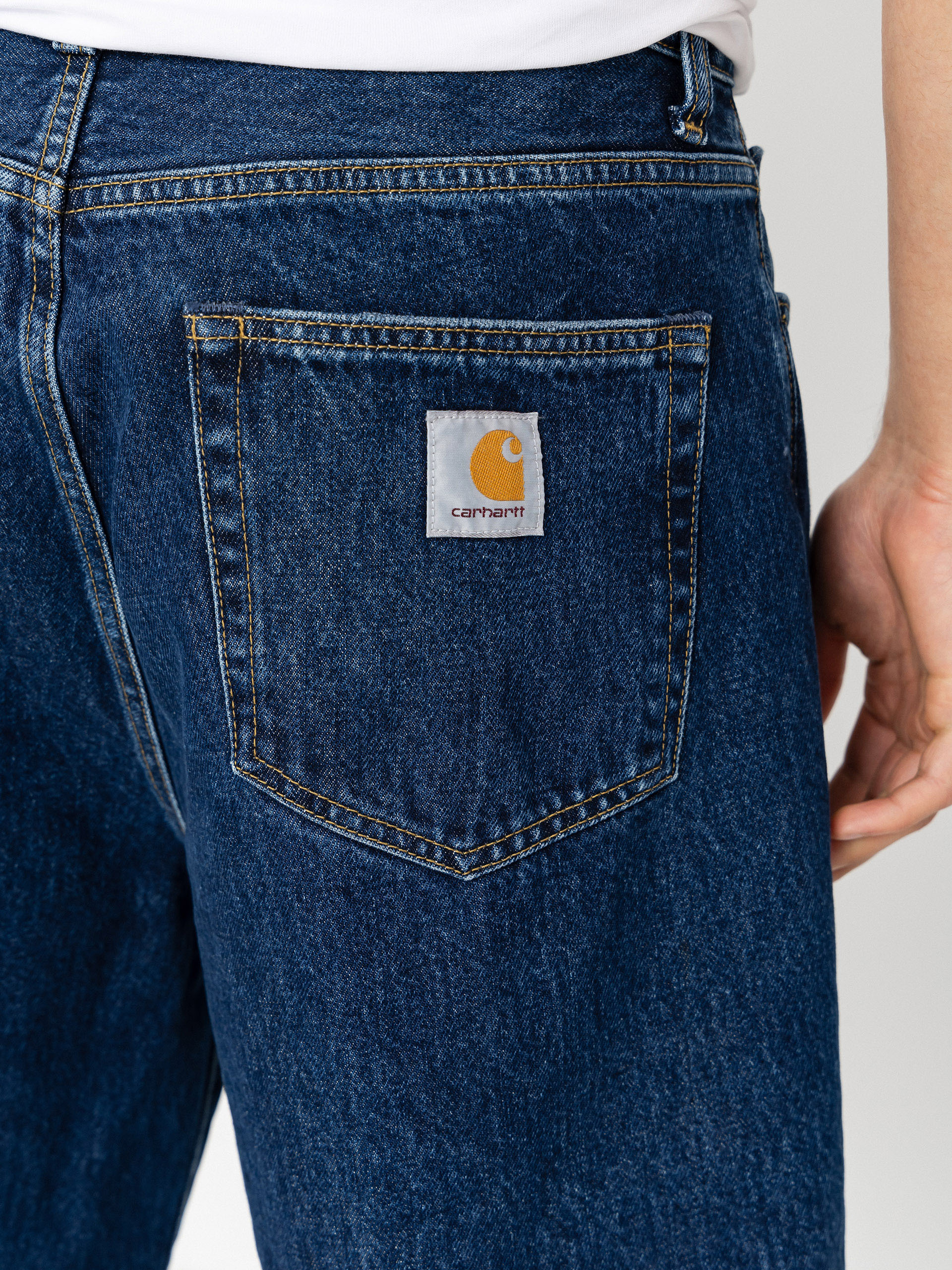 Шорти Carhartt WIP Langdon (blue stone washed)