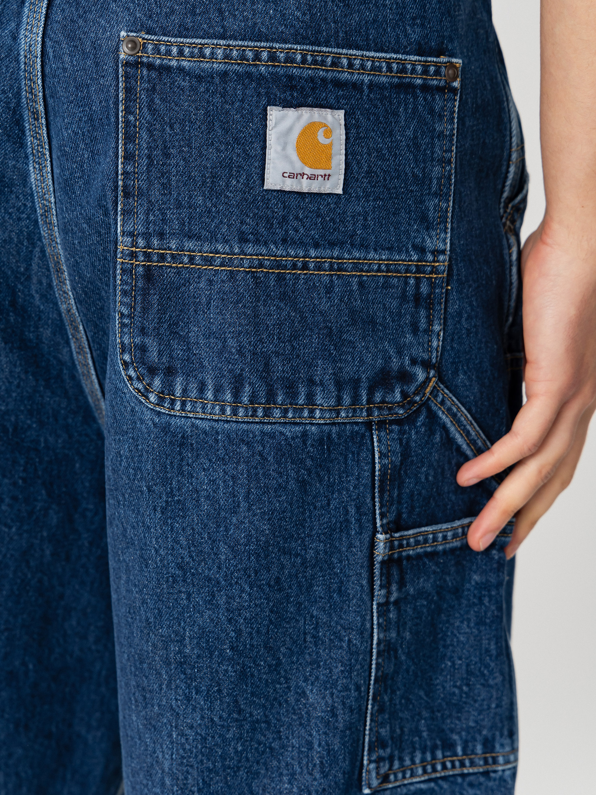 Шорти Carhartt WIP OG Double Knee (blue stone washed)