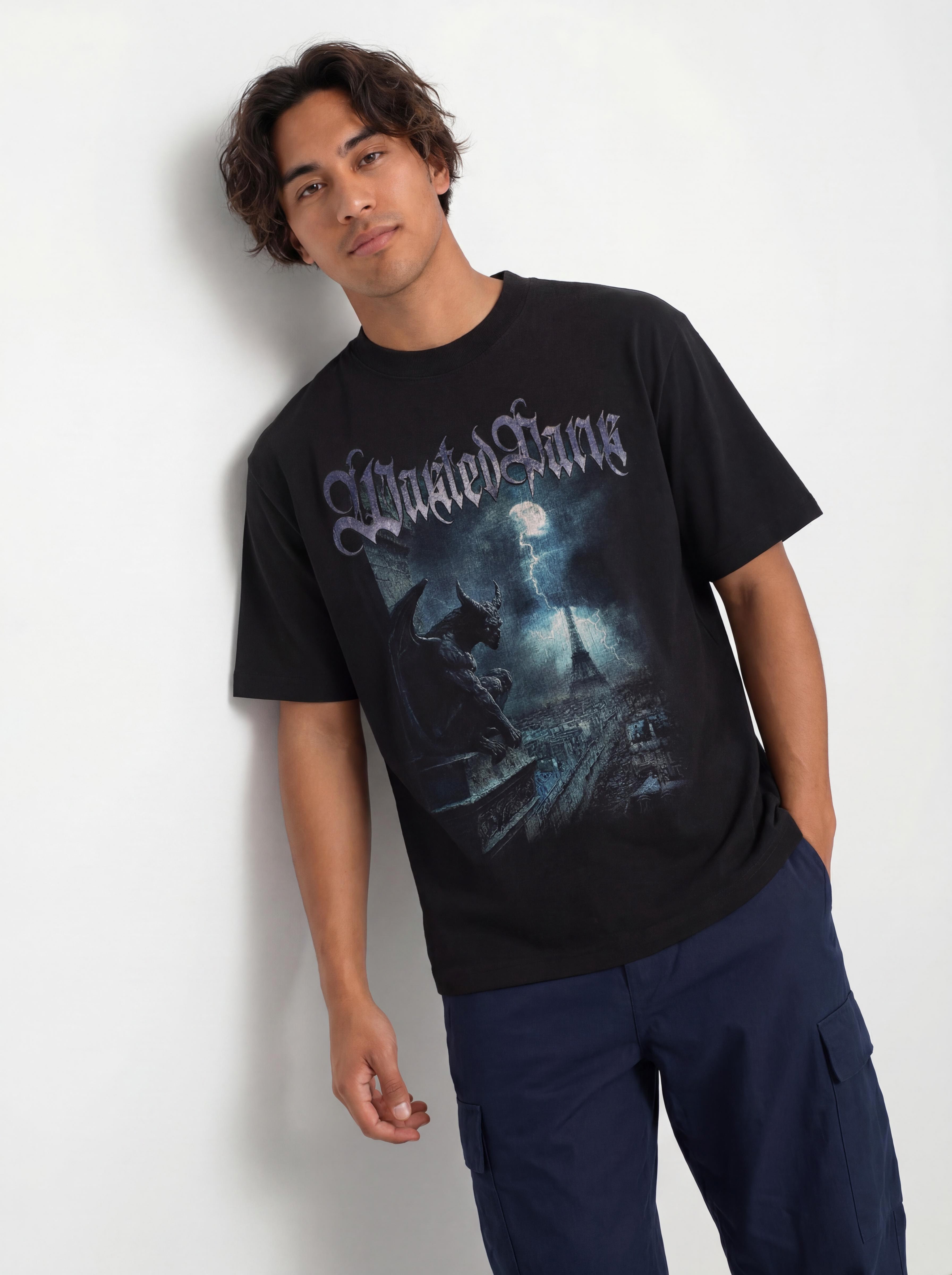 Футболка Wasted Paris Gargoyle (faded black)