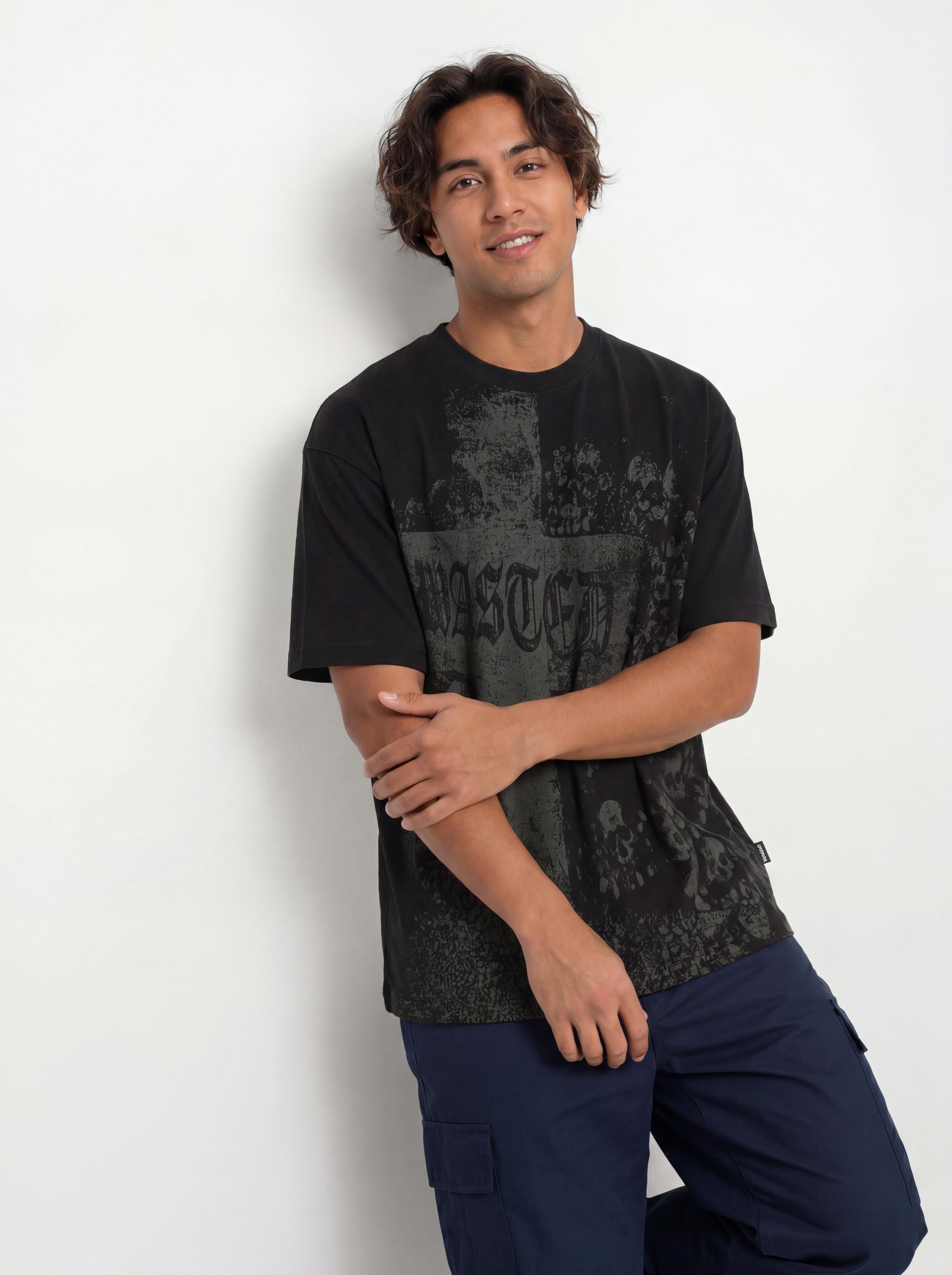Футболка Wasted Paris Catacombs Boxy (faded black)