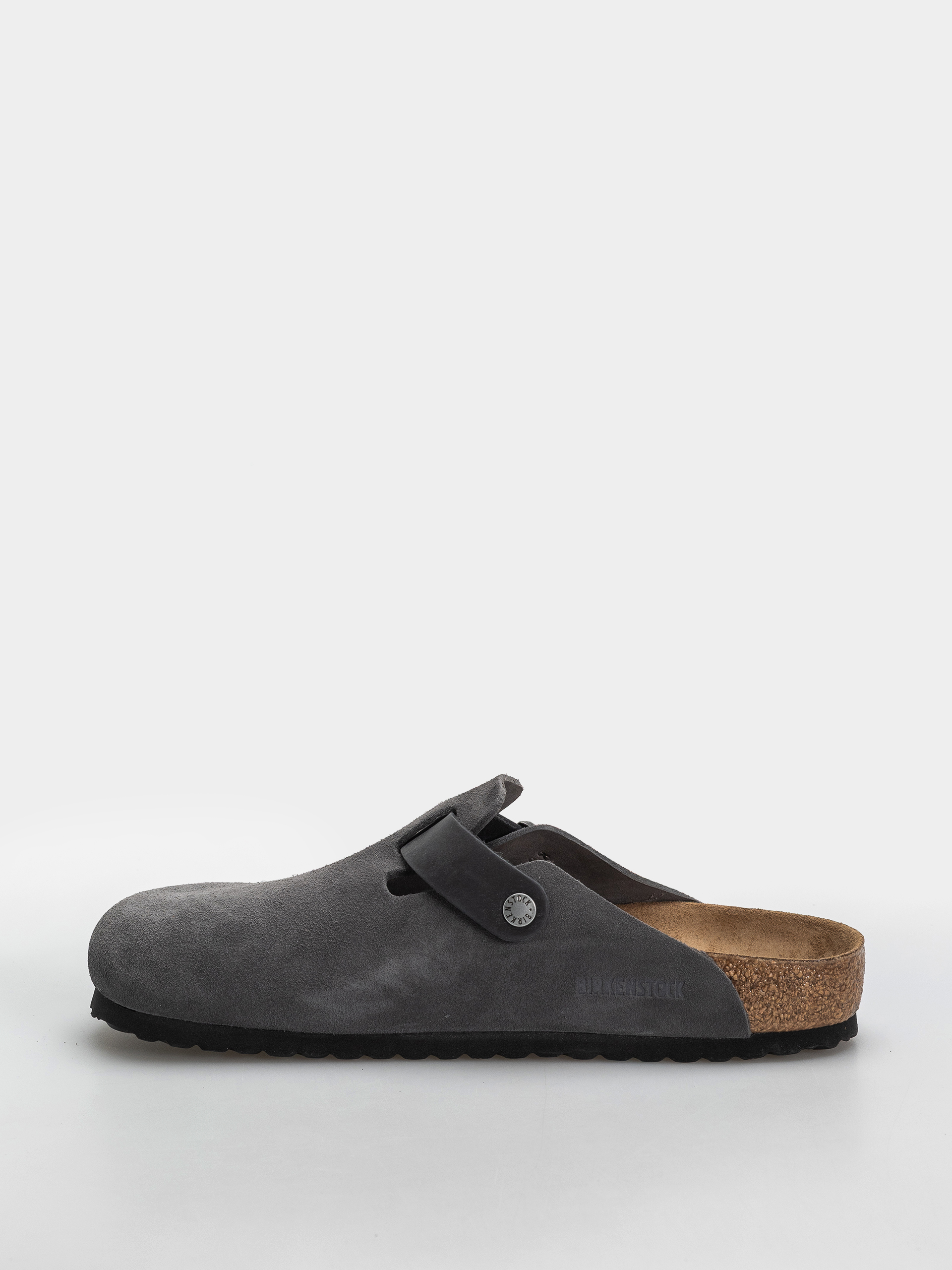 Шльопанці Birkenstock Boston Mixed Leather Regular (charcoal)
