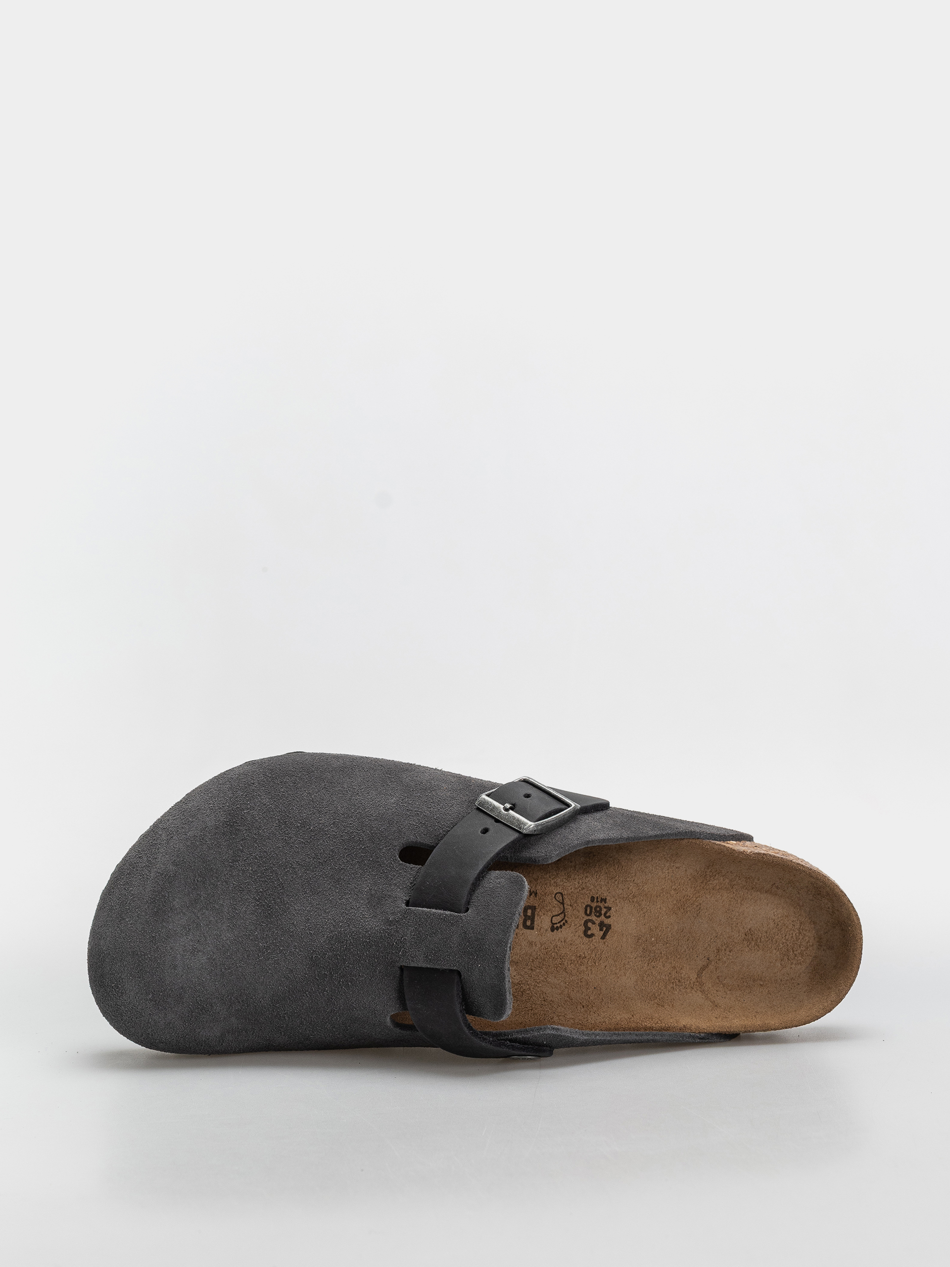Шльопанці Birkenstock Boston Mixed Leather Regular (charcoal)