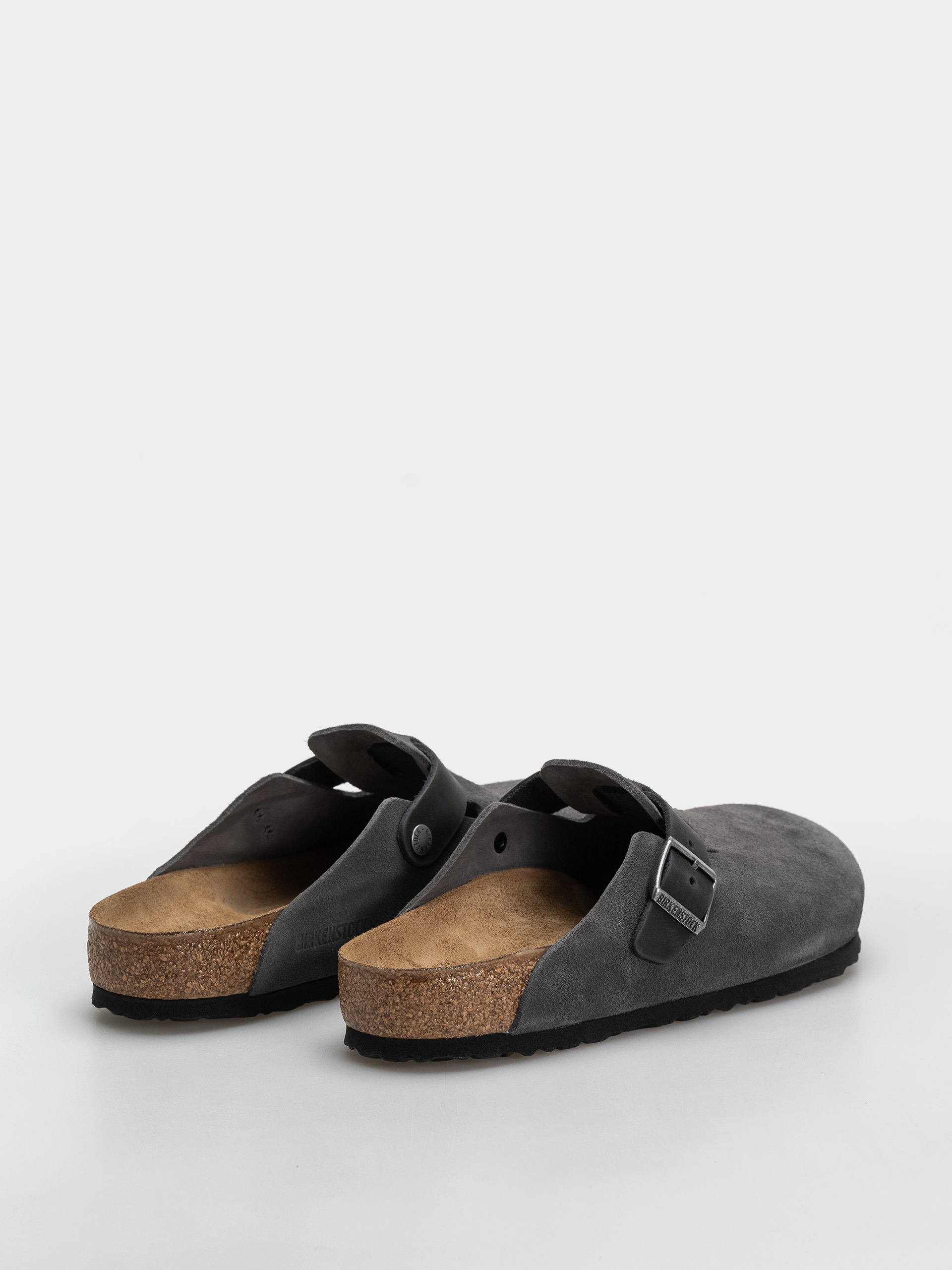 Шльопанці Birkenstock Boston Mixed Leather Regular (charcoal)