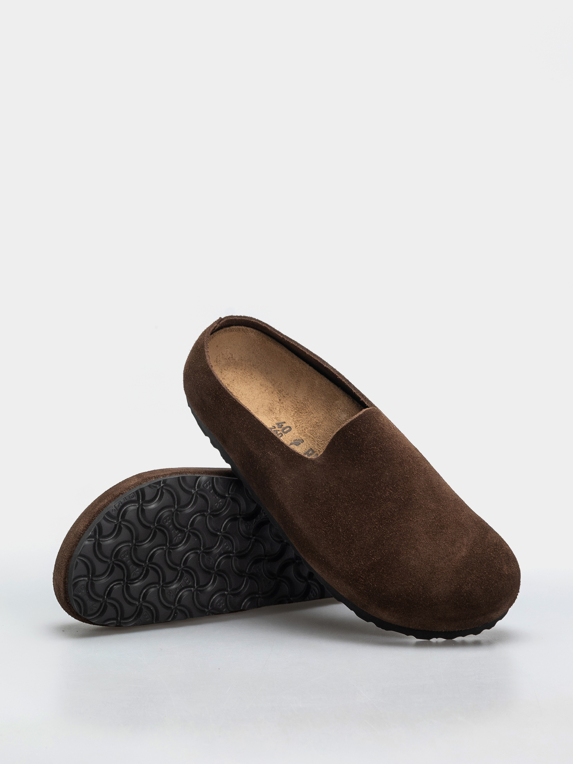 Шльопанці Birkenstock Amsterdam Wrapped Suede Leather Narrow (carafe)