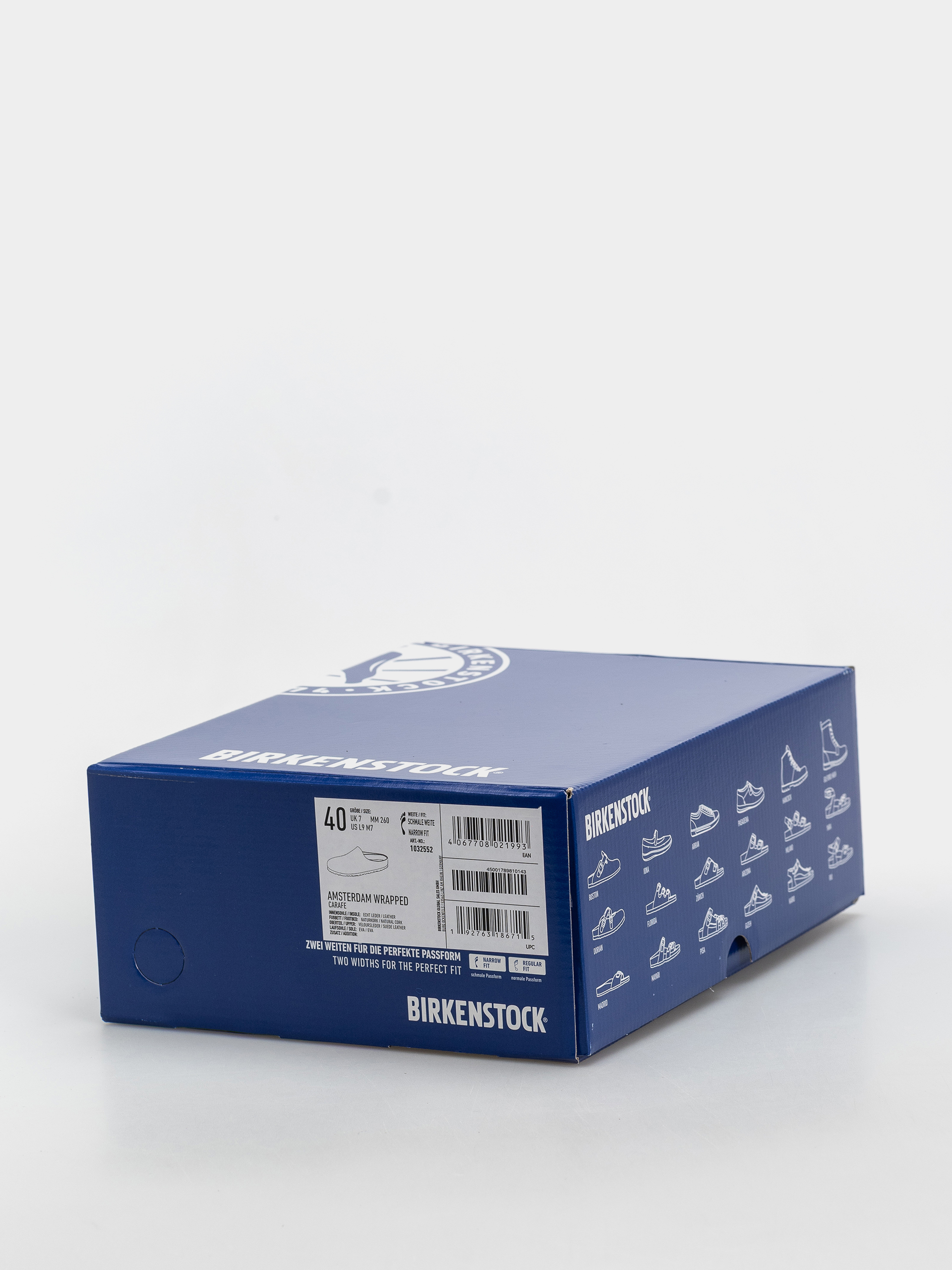Шльопанці Birkenstock Amsterdam Wrapped Suede Leather Narrow (carafe)