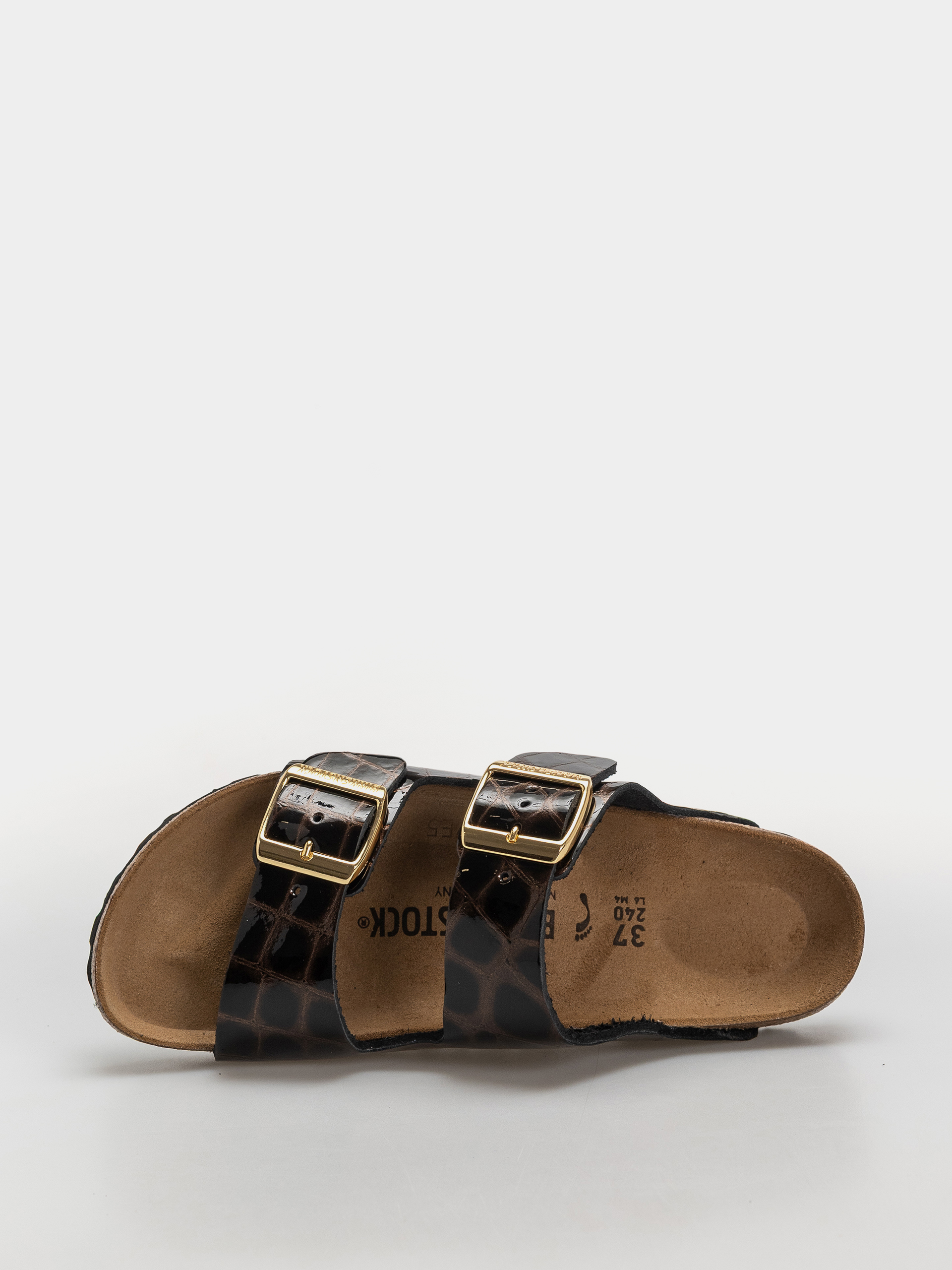 Шльопанці Birkenstock Arizona Leather Narrow Wmn (emboss leather black)