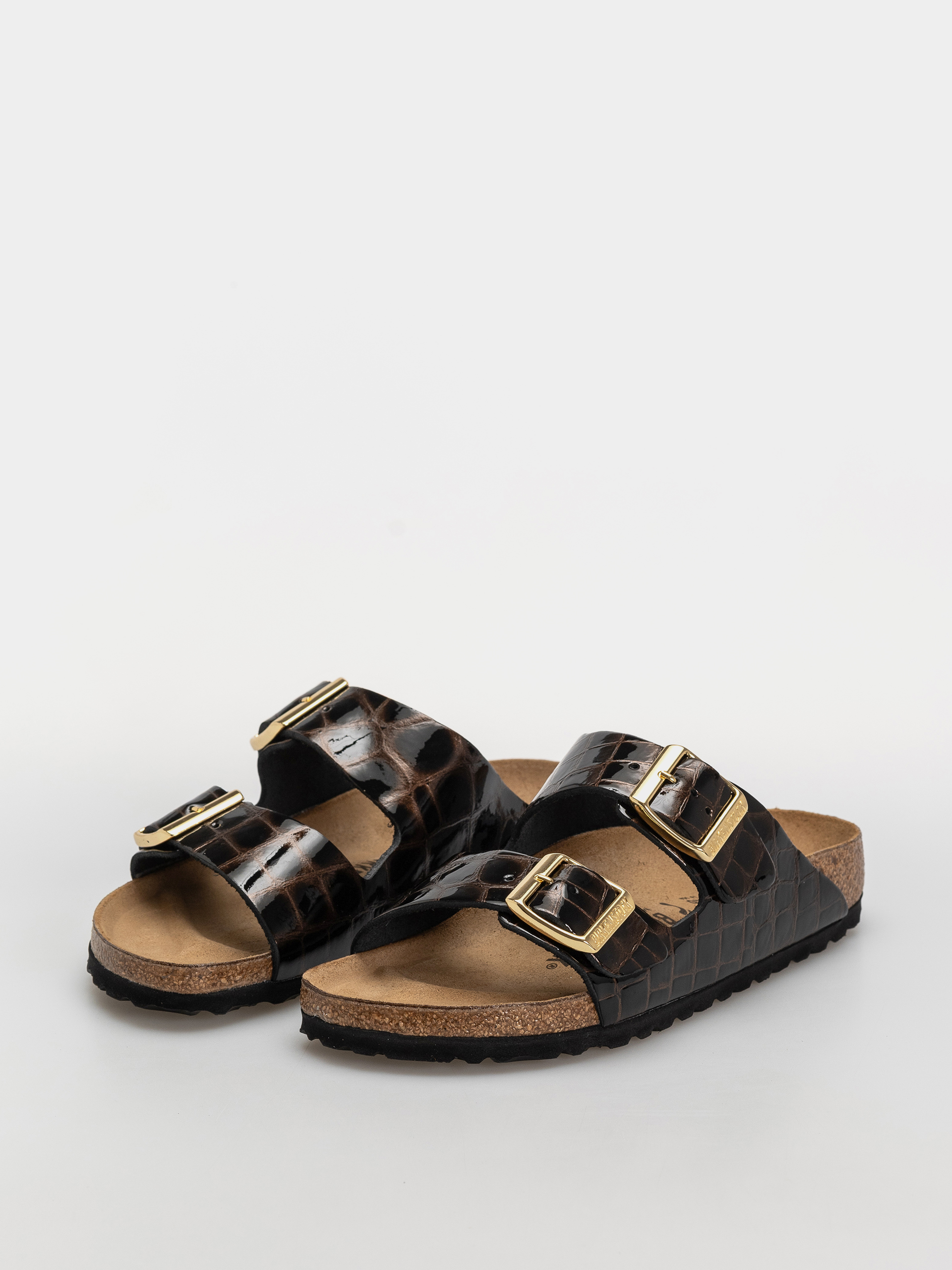 Шльопанці Birkenstock Arizona Leather Narrow Wmn (emboss leather black)