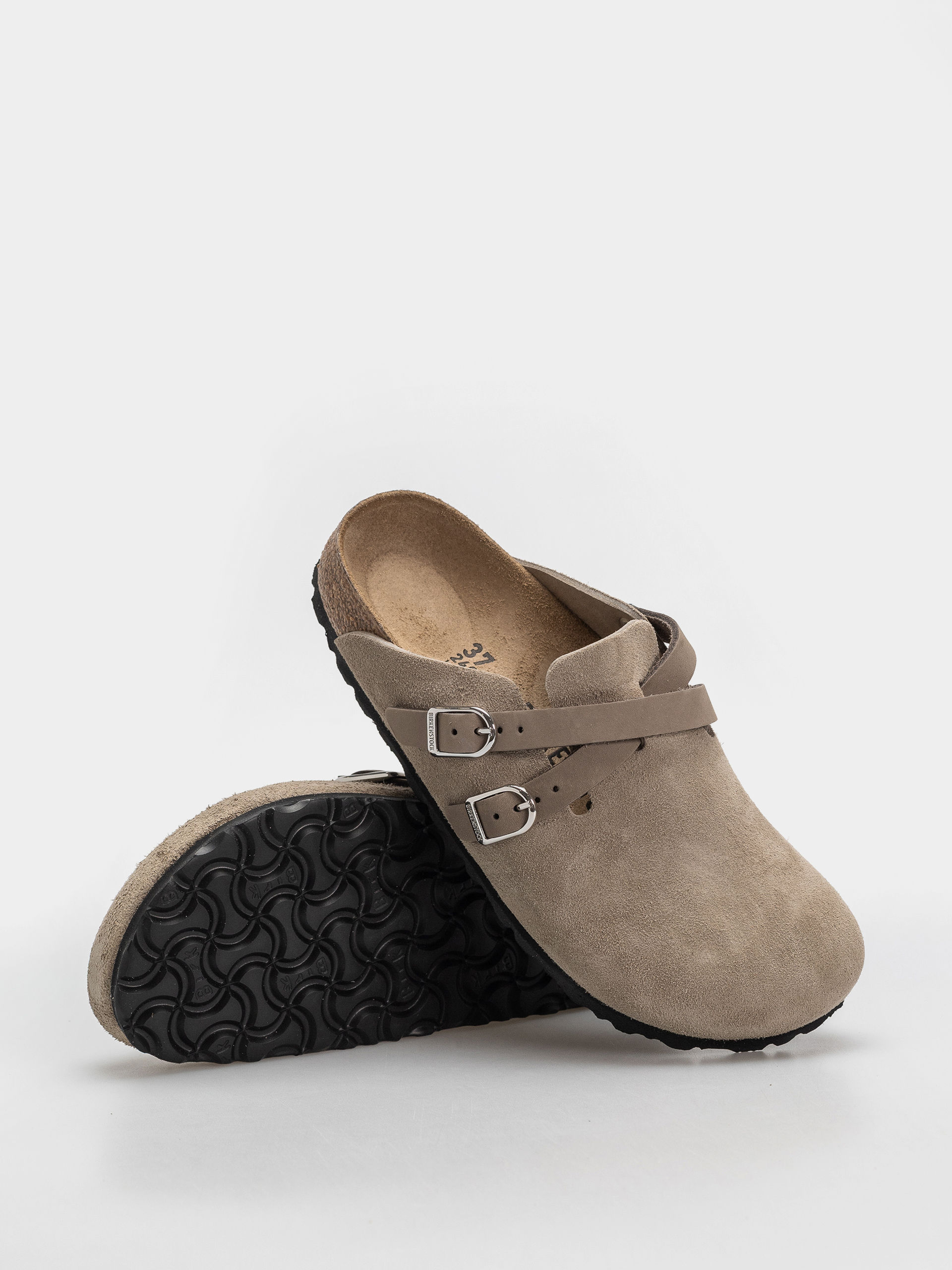 Шльопанці Birkenstock Blair Suede Leather Narrow Wmn (taupe)