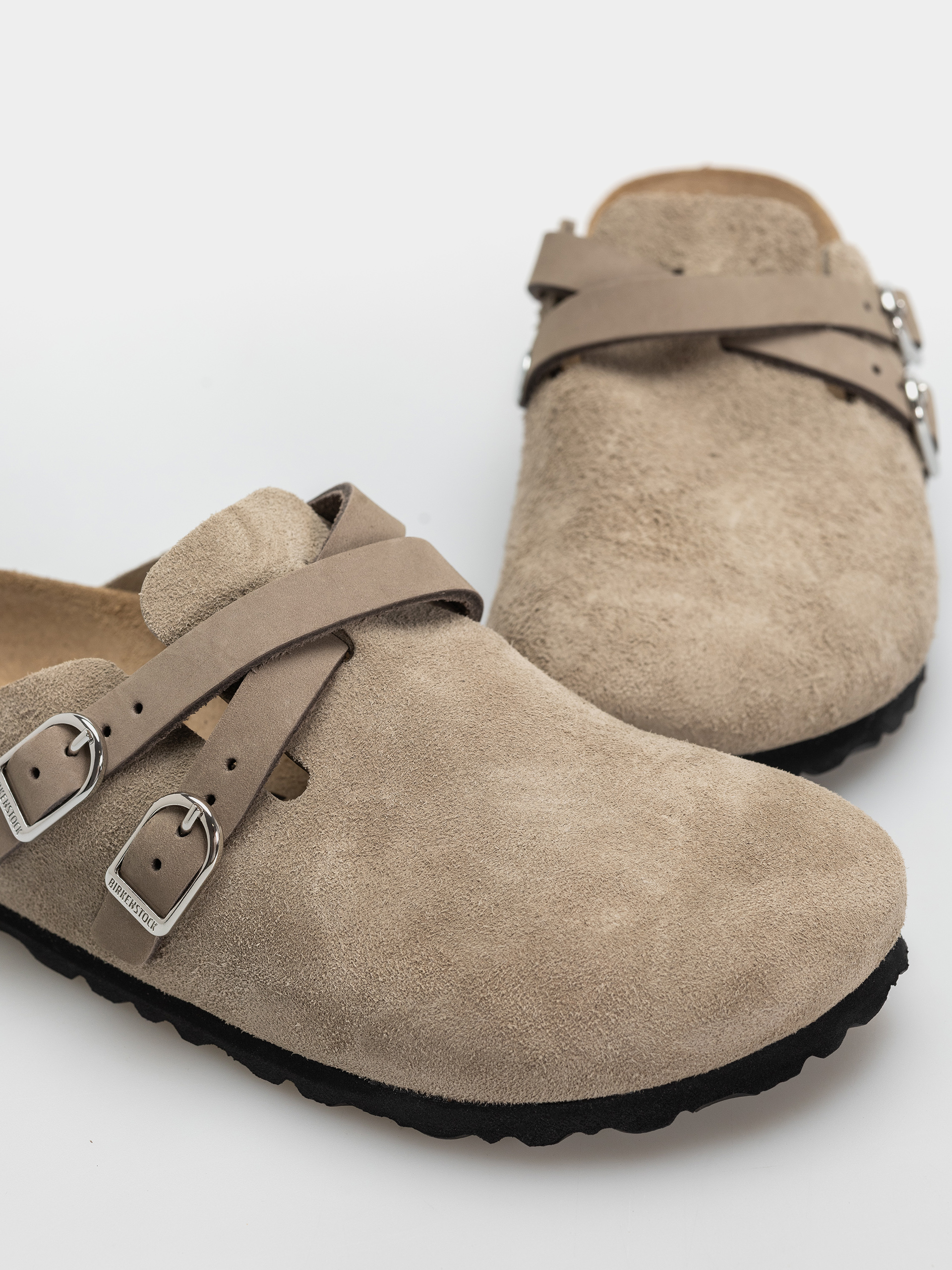 Шльопанці Birkenstock Blair Suede Leather Narrow Wmn (taupe)