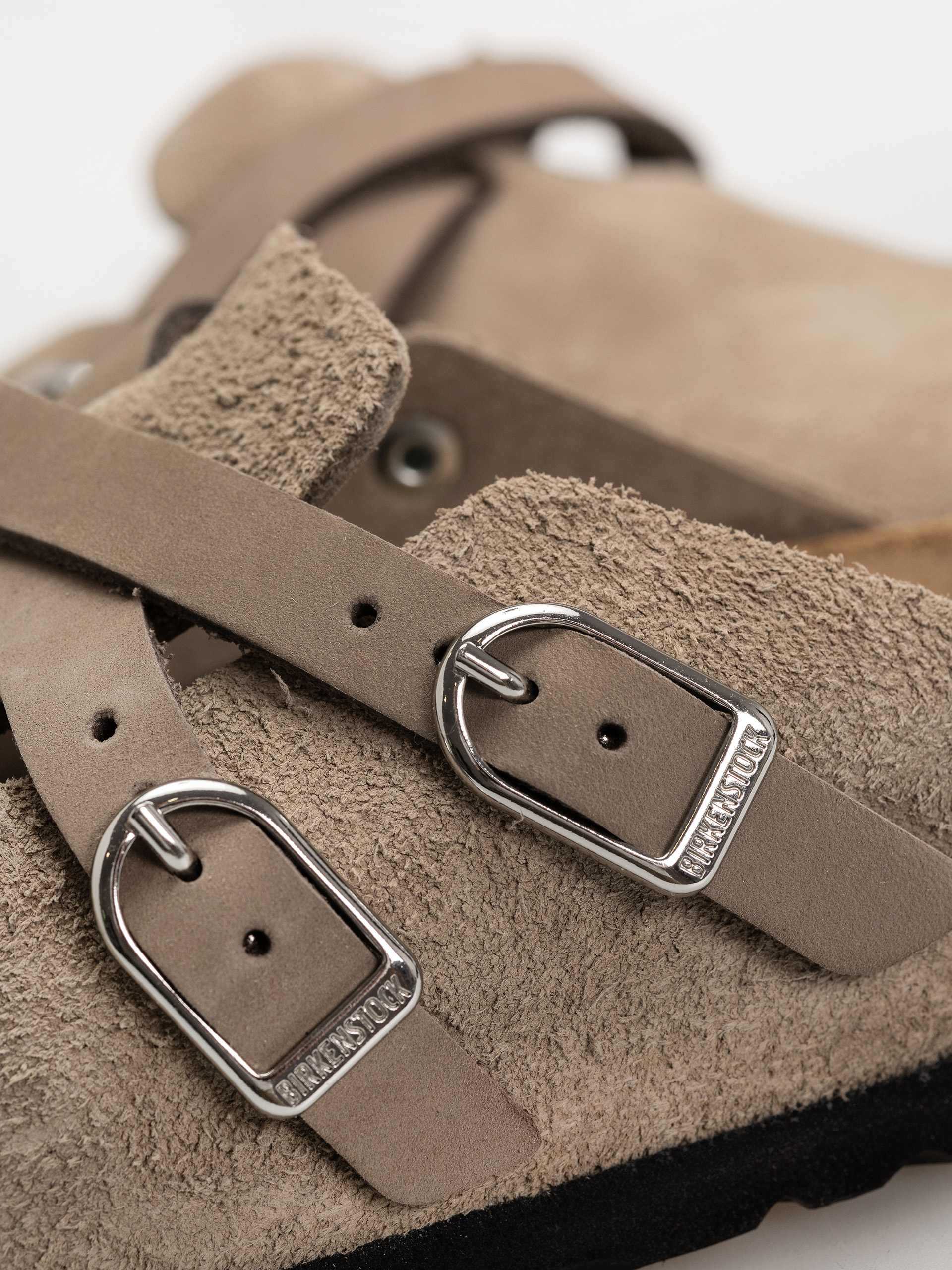 Шльопанці Birkenstock Blair Suede Leather Narrow Wmn (taupe)