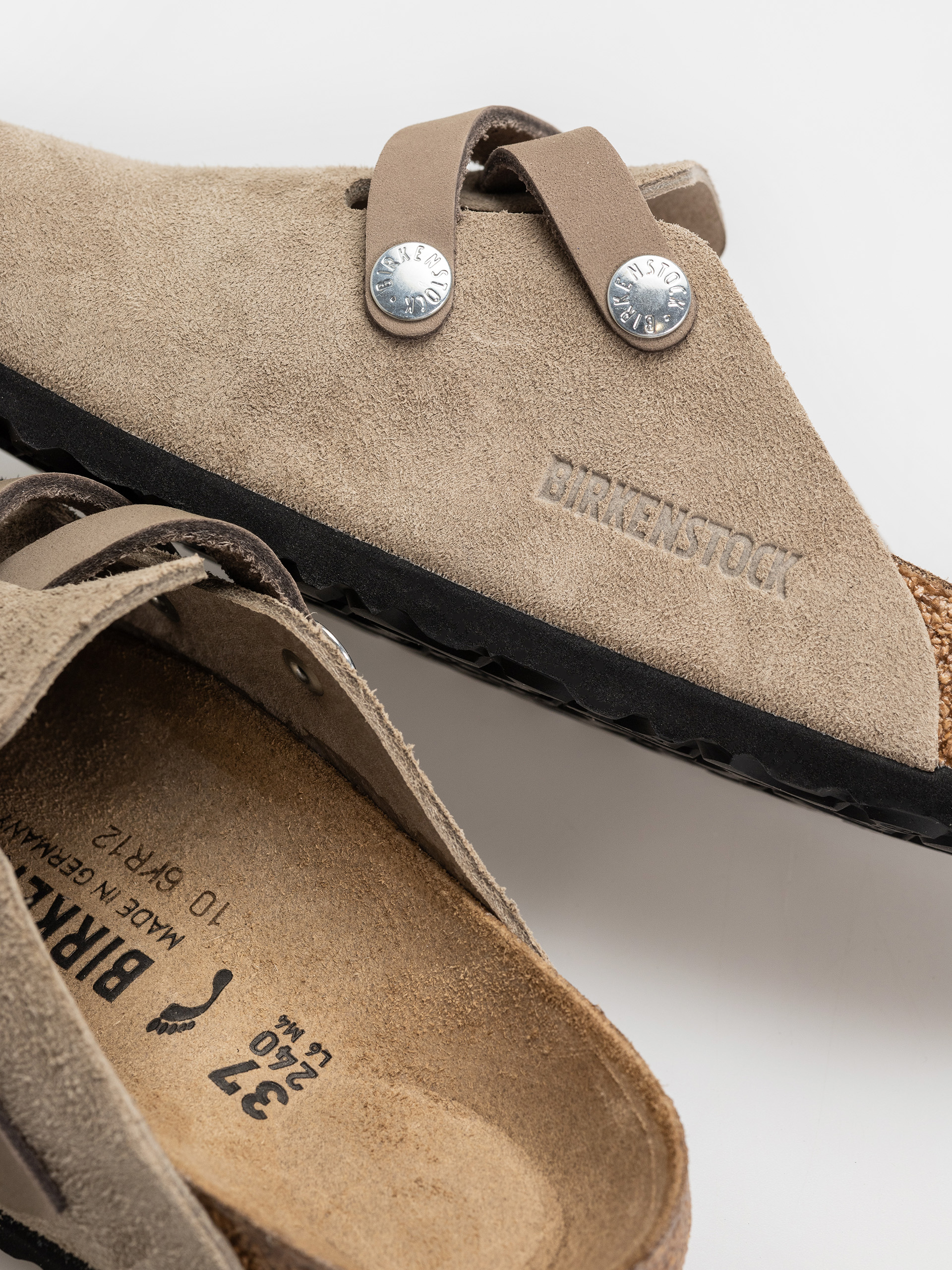 Шльопанці Birkenstock Blair Suede Leather Narrow Wmn (taupe)