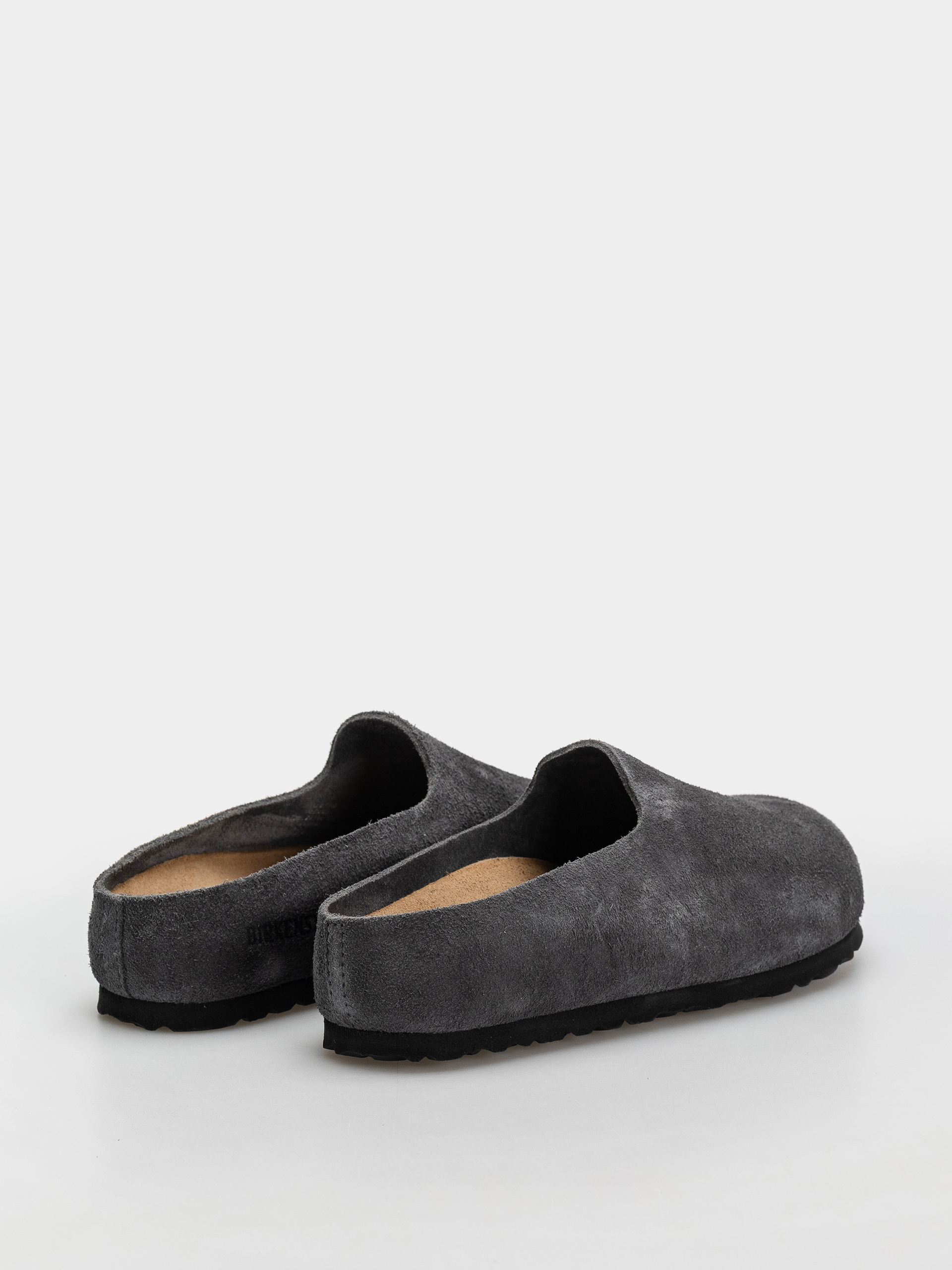 Шльопанці Birkenstock Amsterdam Wrapped Suede Leather Narrow (charcoal)