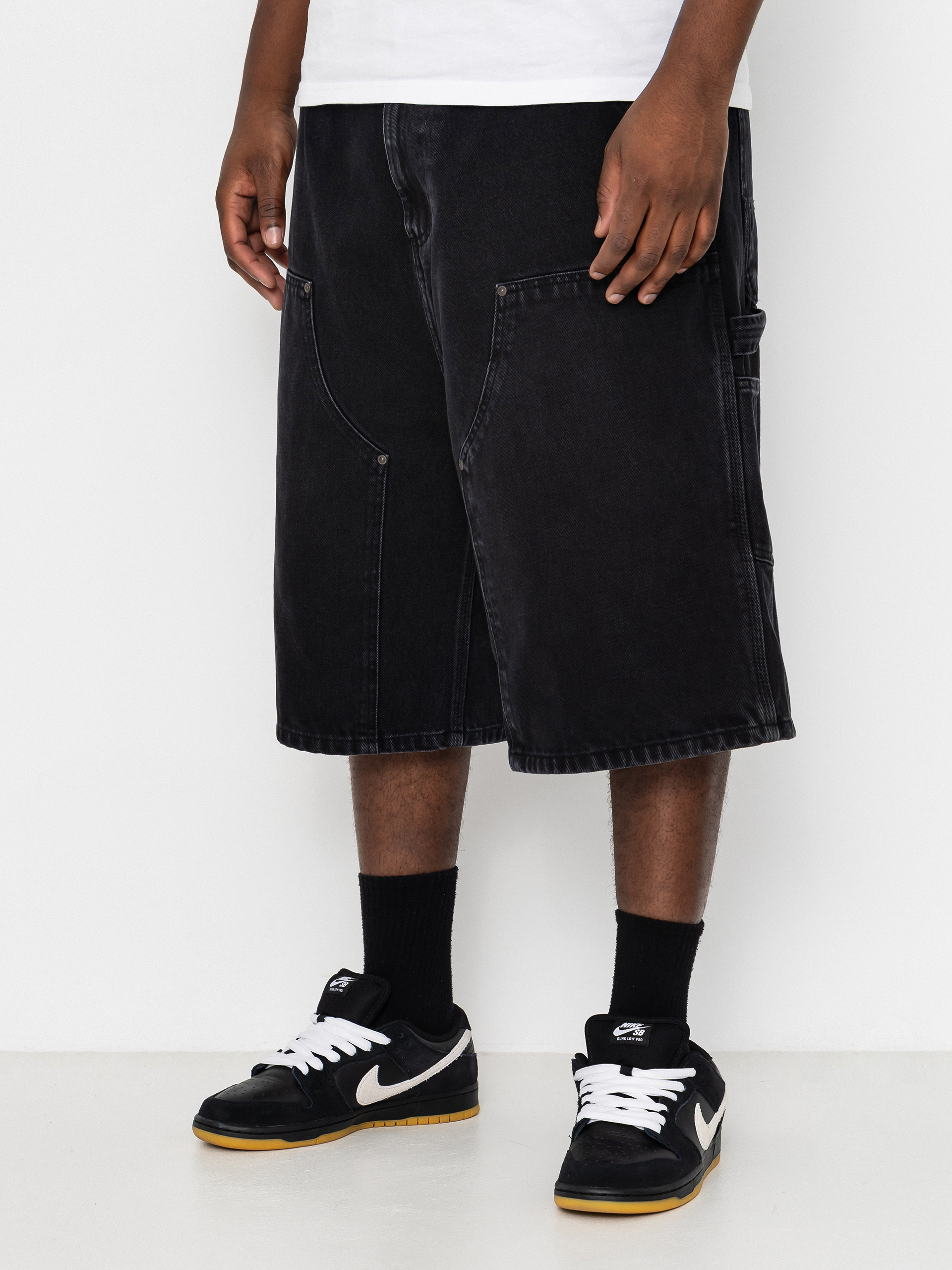 u0428u043eu0440u0442u0438 Carhartt WIP OG Double Knee (black stone washed)
