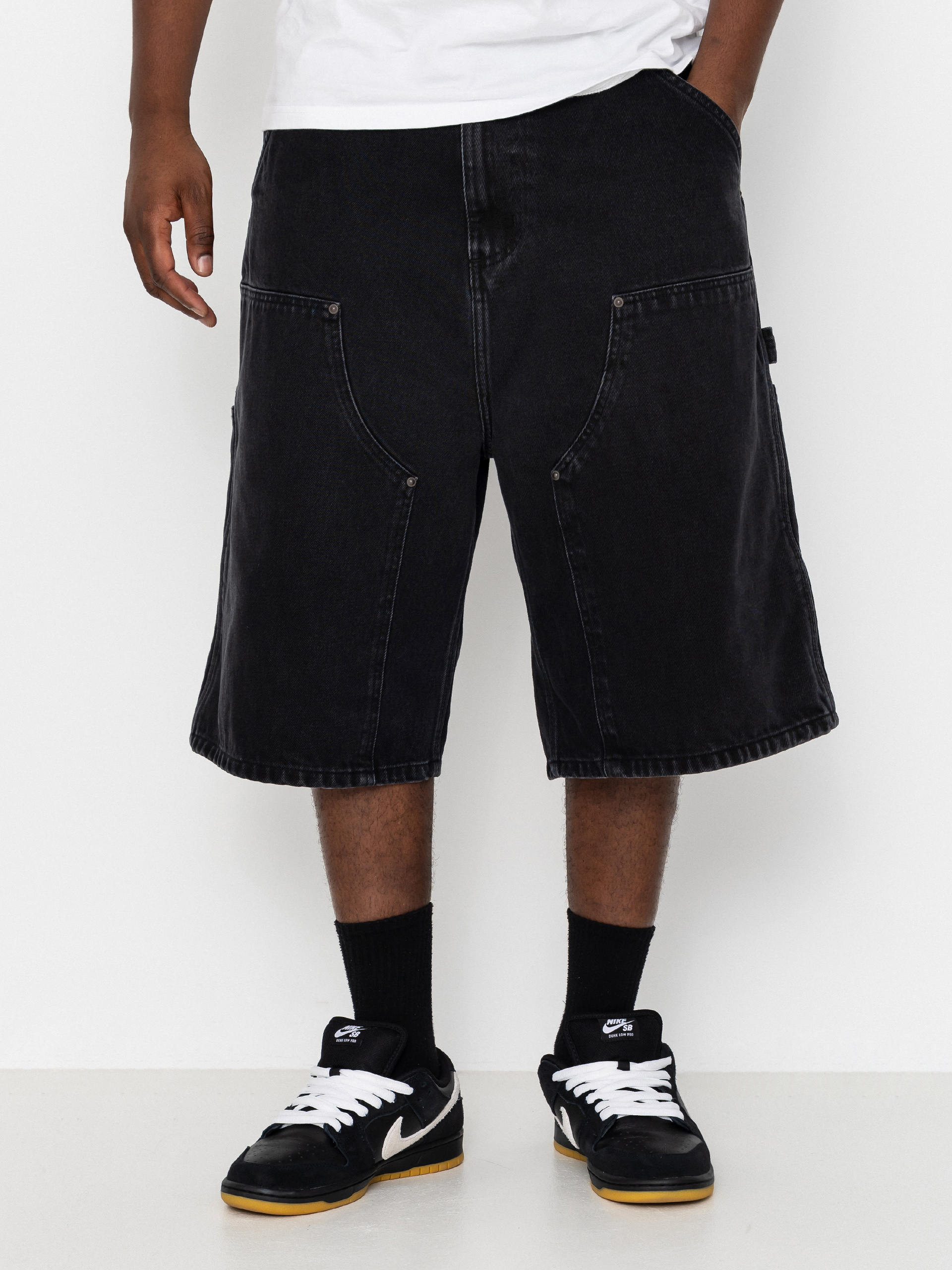 Шорти Carhartt WIP OG Double Knee (black stone washed)