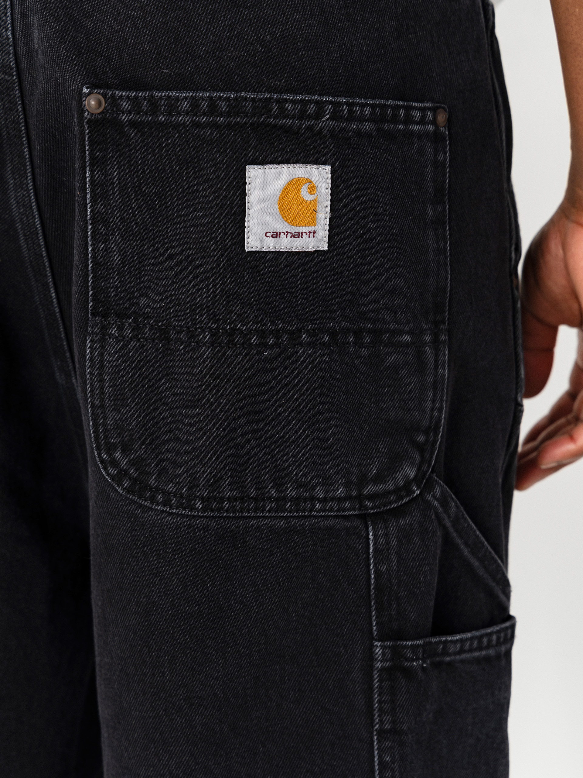 Шорти Carhartt WIP OG Double Knee (black stone washed)