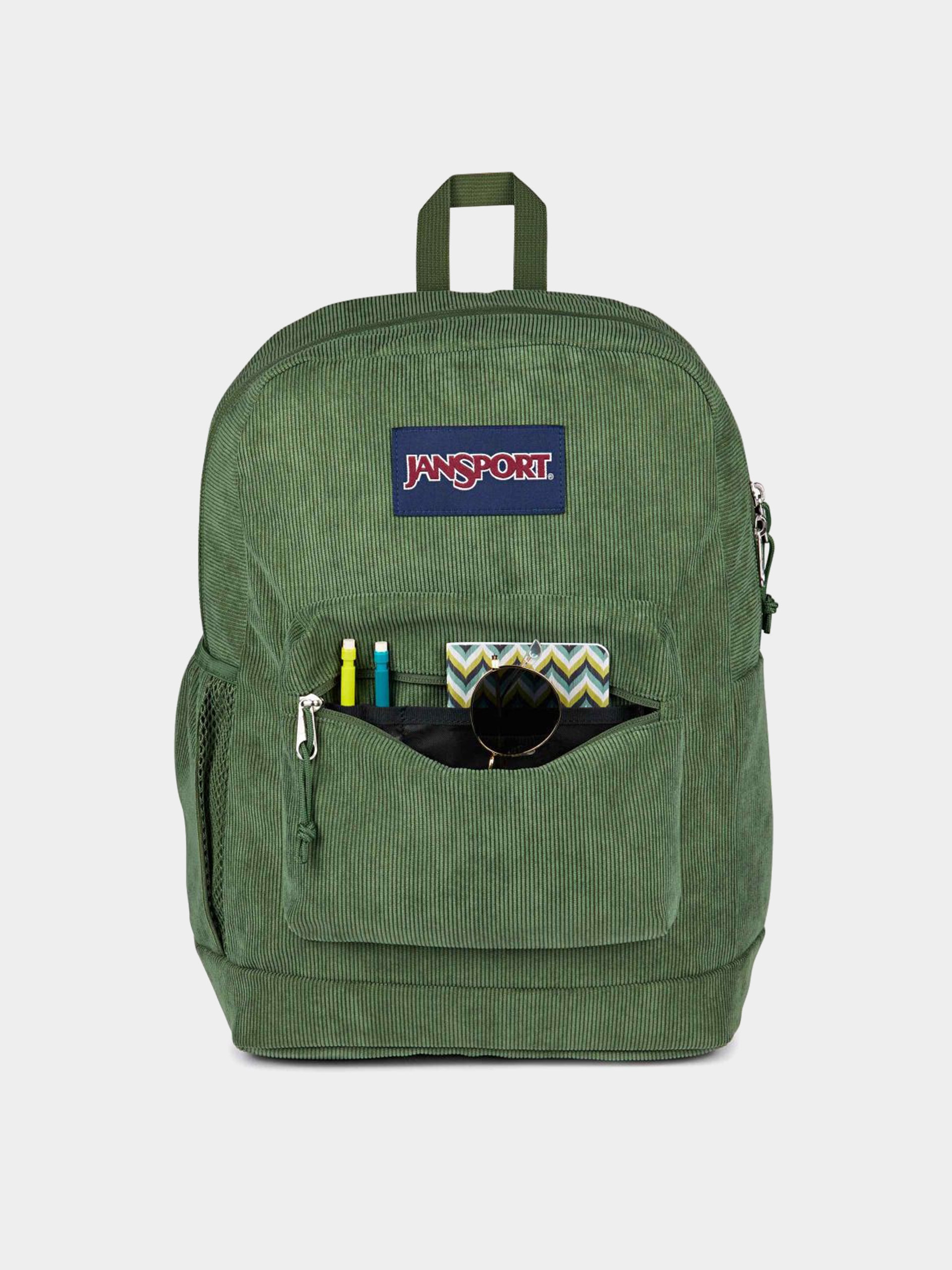 Рюкзак JanSport Cross Town Plus Remix (cargo green corduroy)