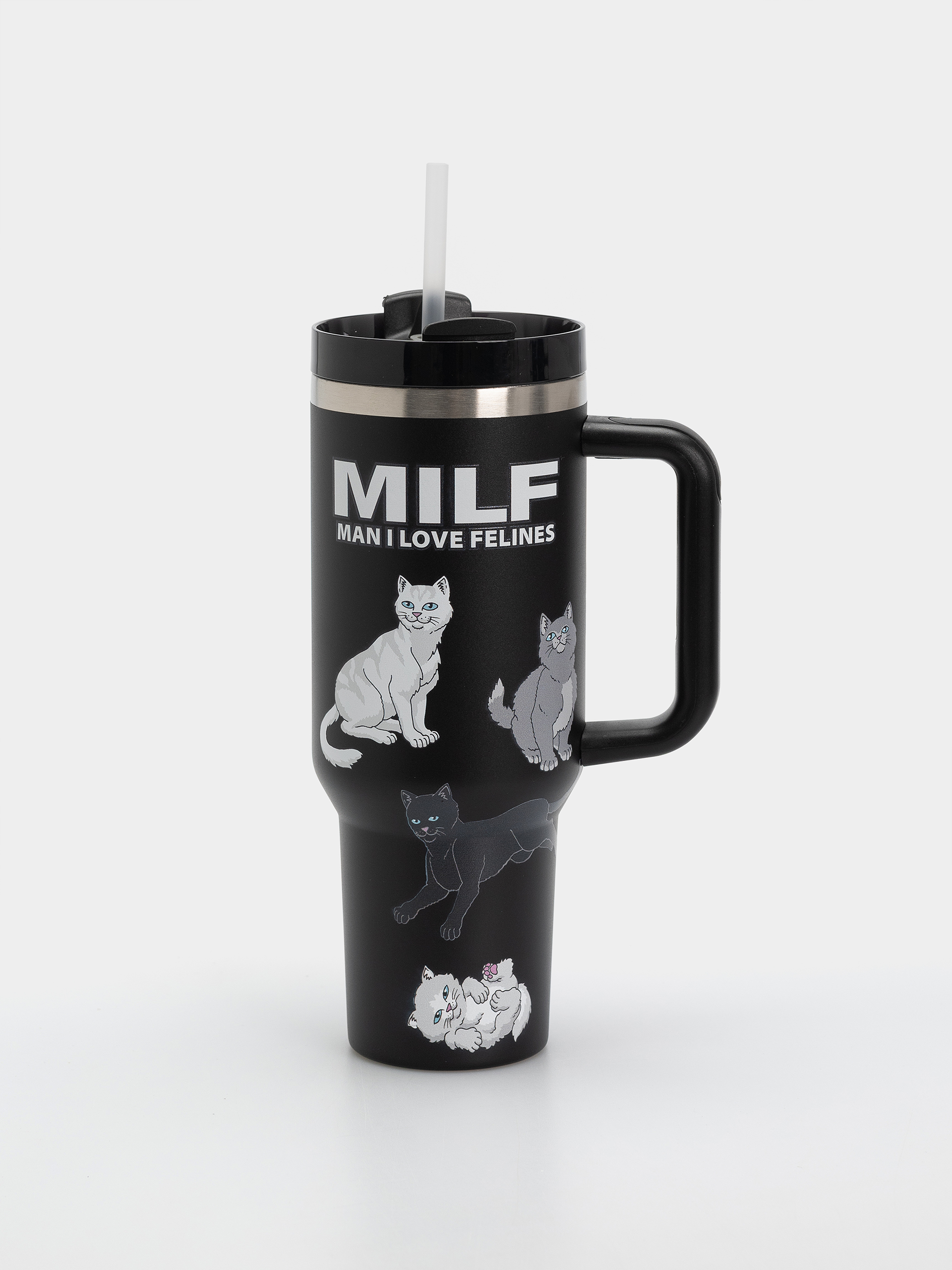 Чашка RipNDip Man I Love Felines Big Ol Cup Tumbler (black)