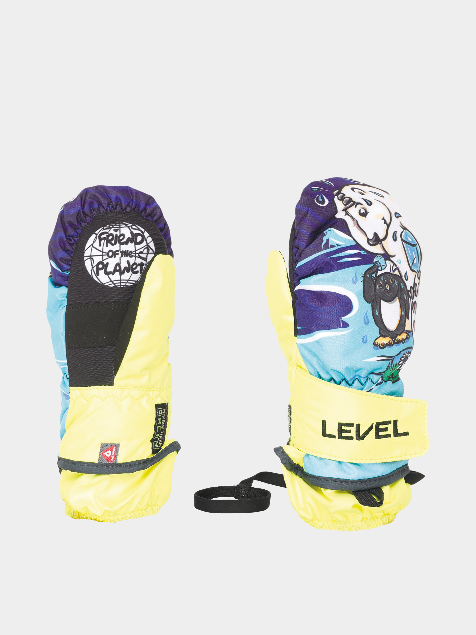 Рукавиці Level Animal Mitt JR (yellow blue)
