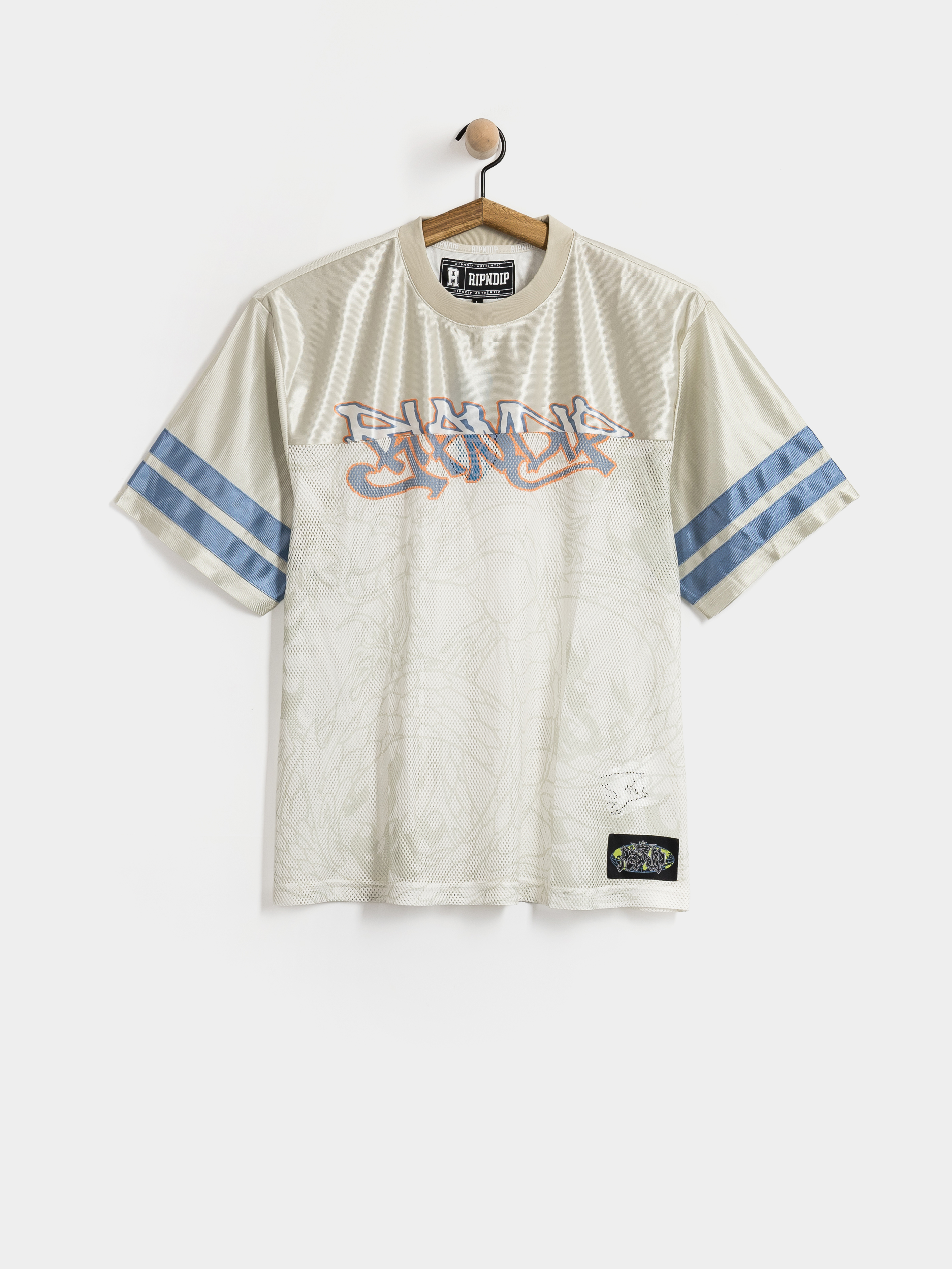 Футболка RipNDip Too Fast Football Jersey (bone)