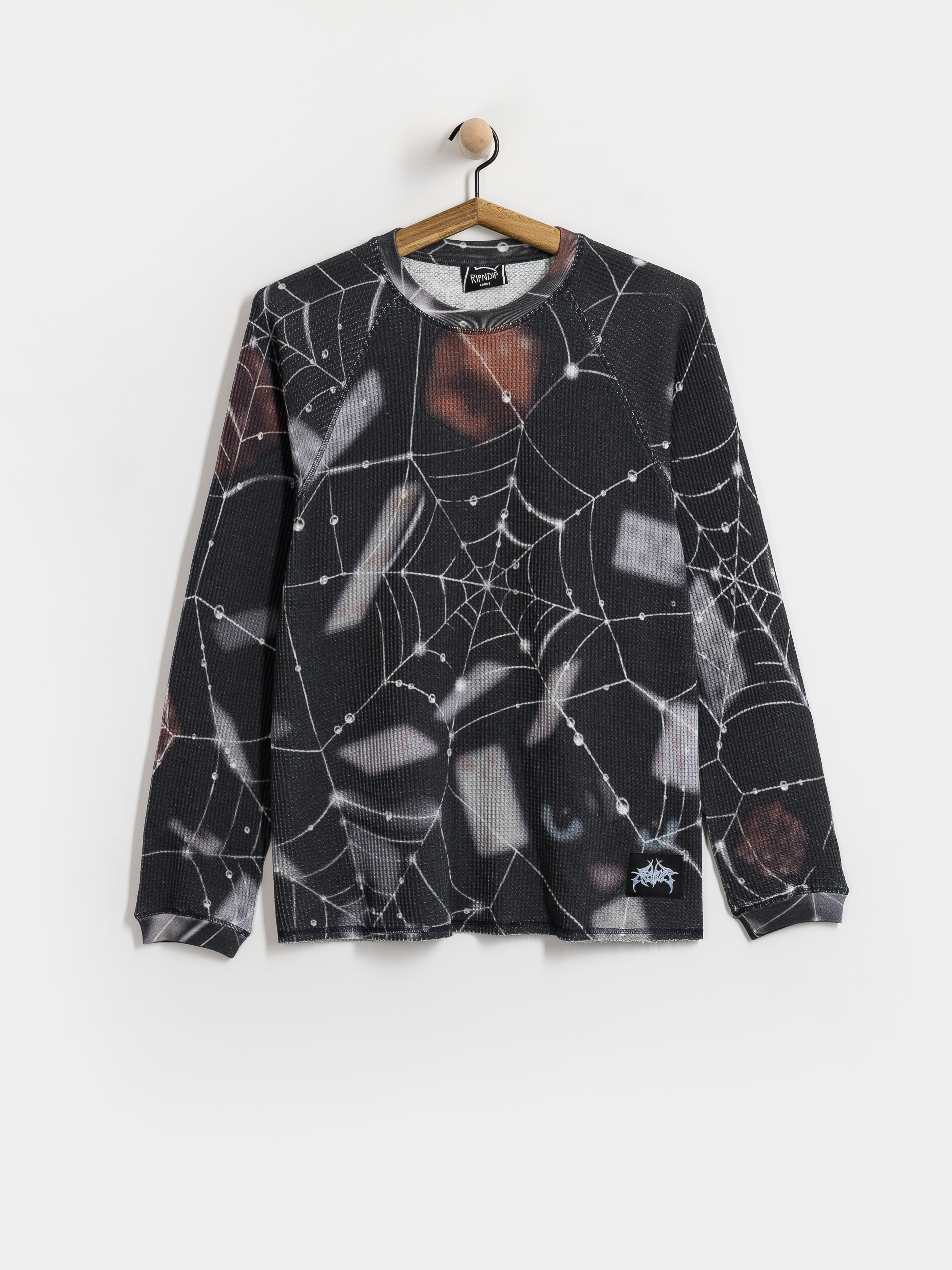 Лонгслів RipNDip Redemption Waffle Knit (black)