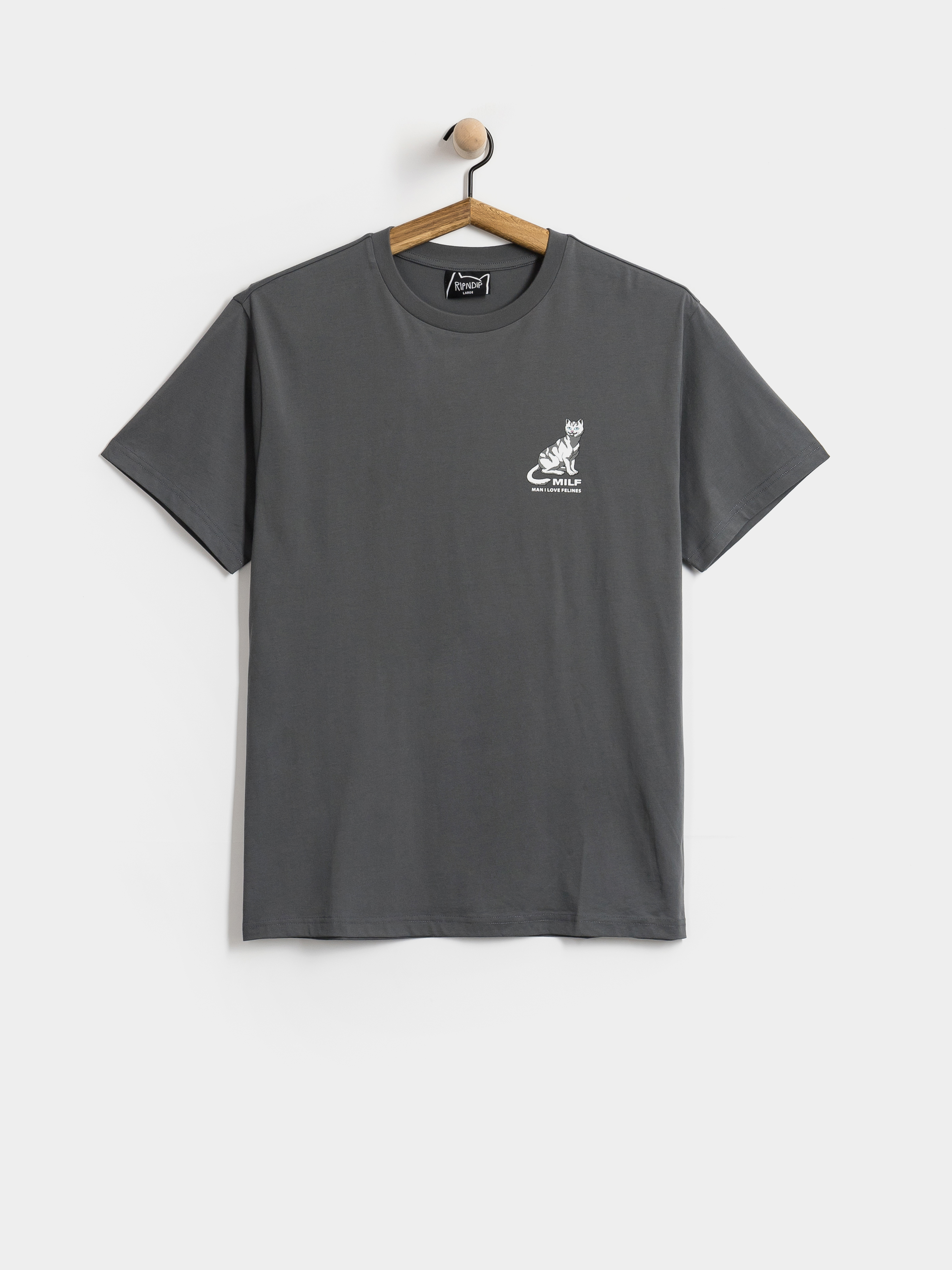 Футболка RipNDip Man I Love Felines (charcoal)