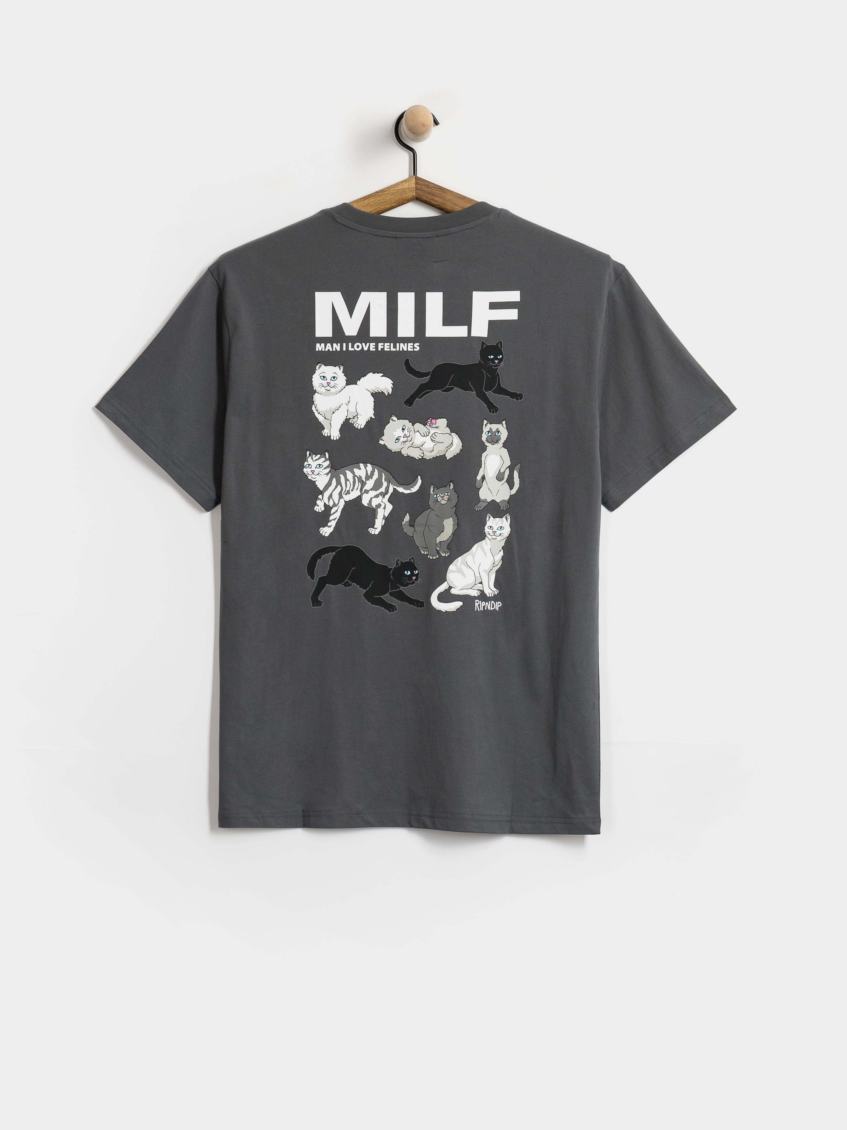 Футболка RipNDip Man I Love Felines (charcoal)
